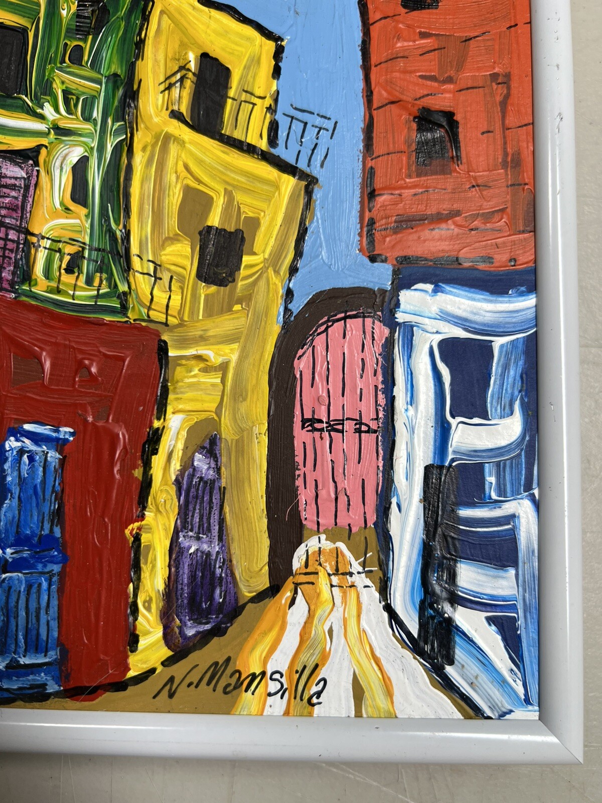 Norberto D Mansilla, Caminito, Buenos Aires, Argentina, Cityscapes Painting