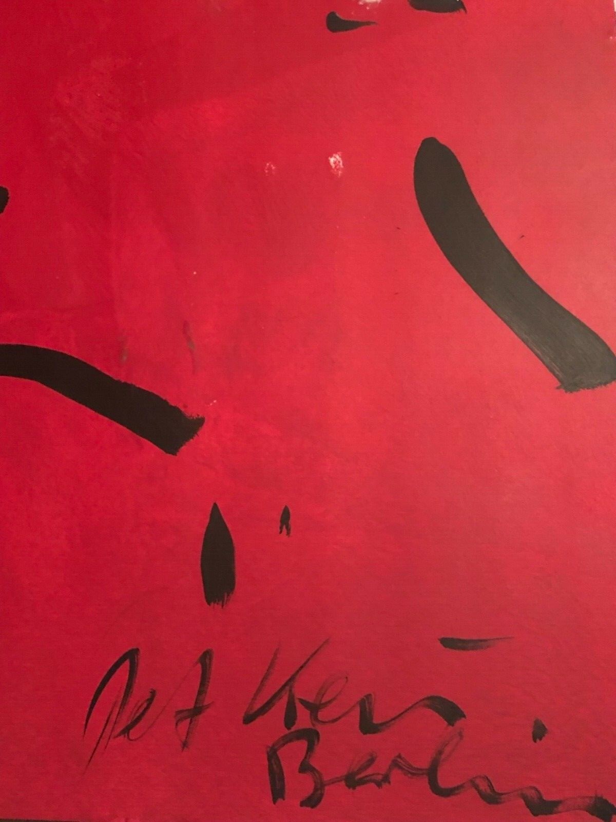 Rare Peter Keil Red Period Abstract Berlin Profile 2018 Modernism Expressionist