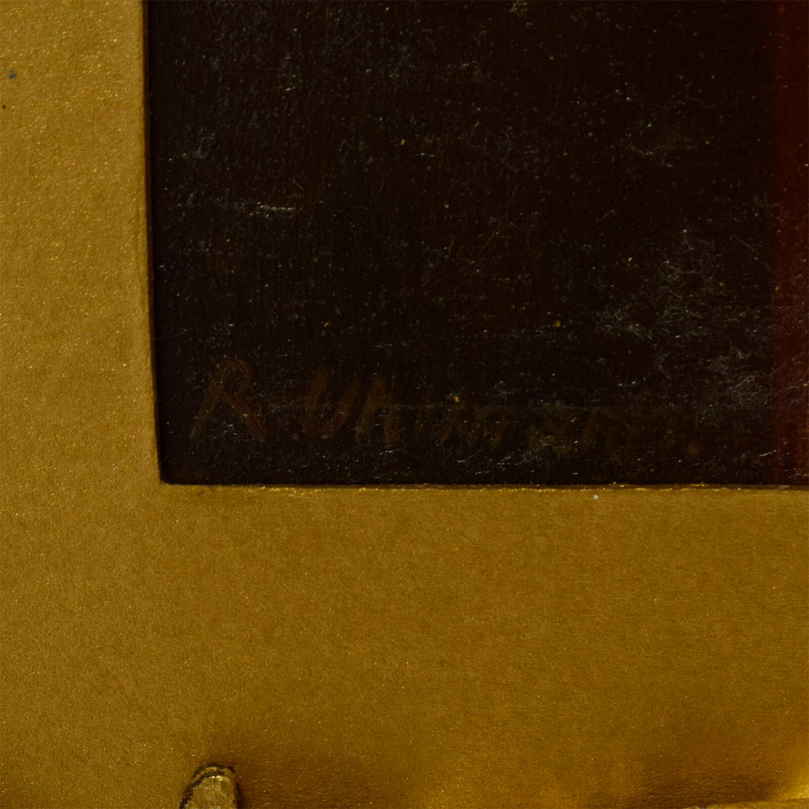 Ca.1900 R.Uhlmann, Old oil painting Jesus and Mary 20,3×20,1 in