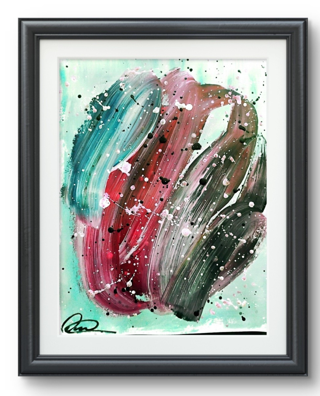 Original art 14 X 11 CANVAS Colorful Modern Art Acrylic Painting