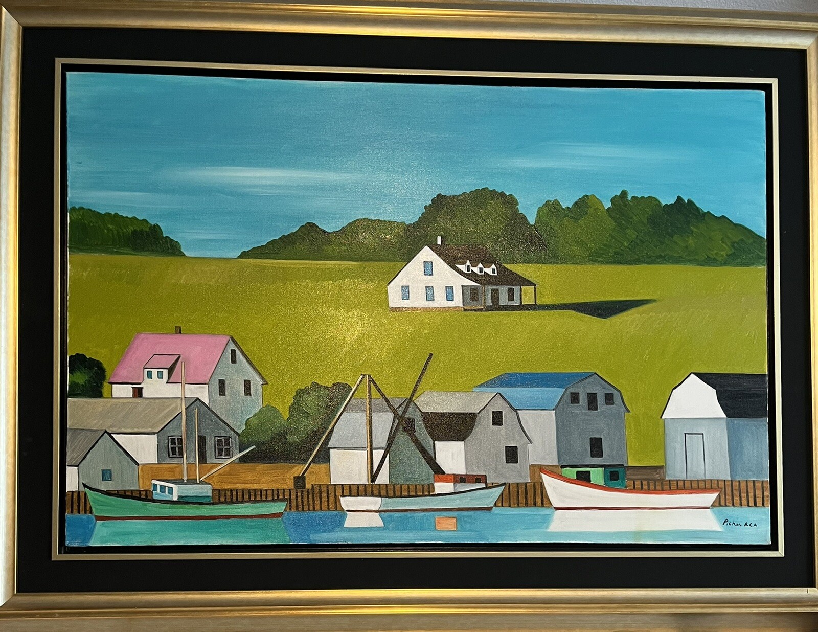 Claude Picher Painting Done In 1991. Artist