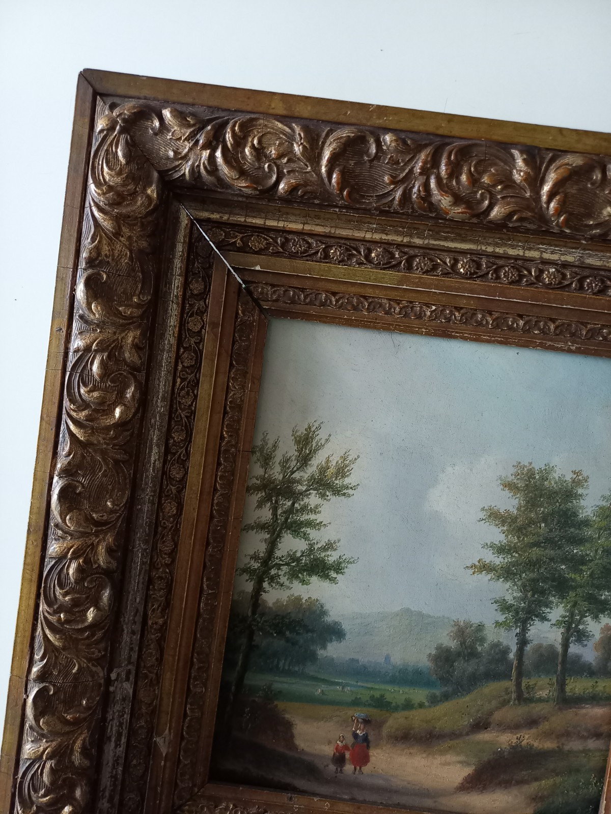 CARL EDUARD AHRENDTS (1822-1898) | Wooded Country Road | ORIGINAL Oil Painting