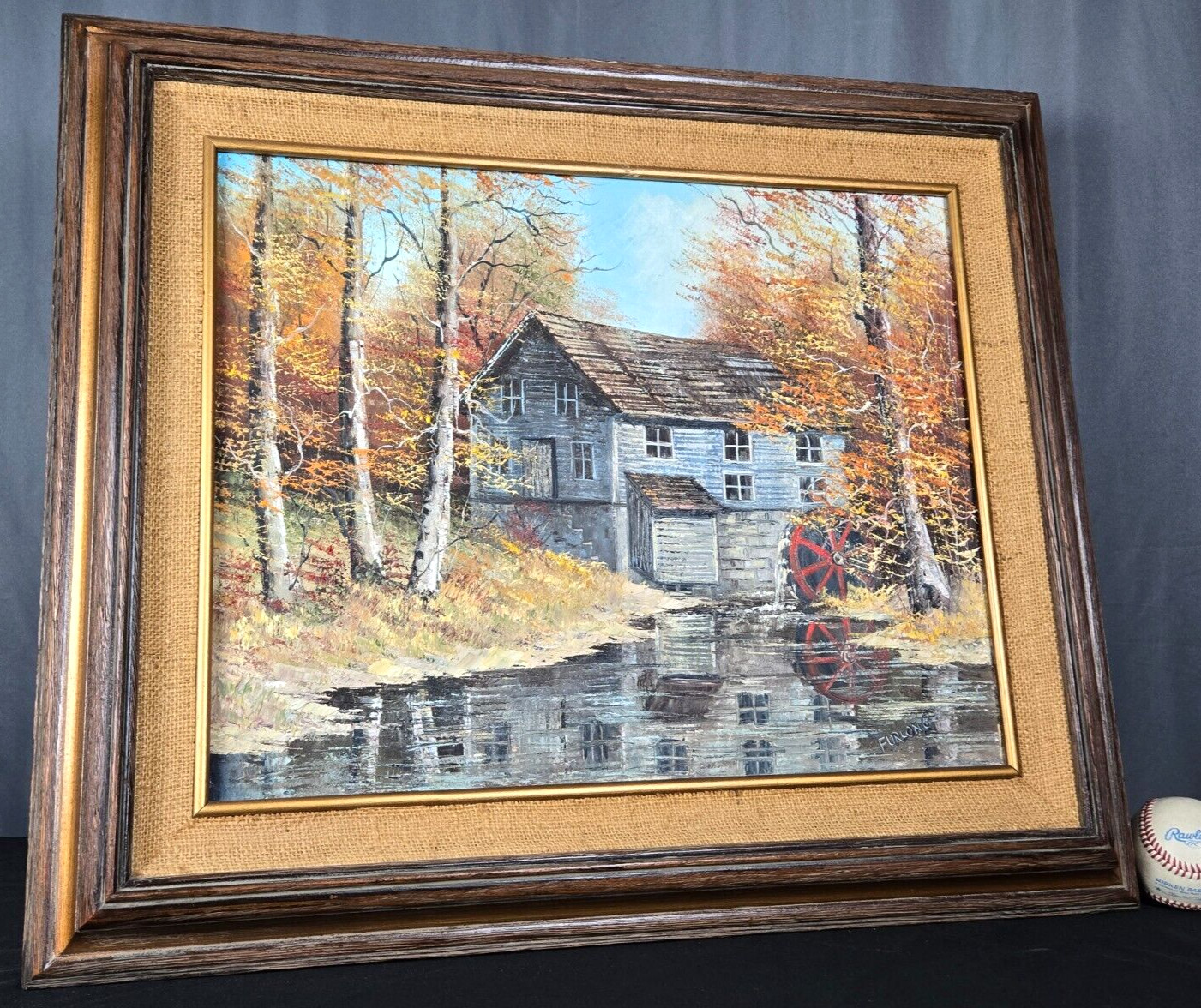 Hielene Furlong, Indiana oil painting Beck’s Mill, Salem, IN 16″ x 20″ landscape