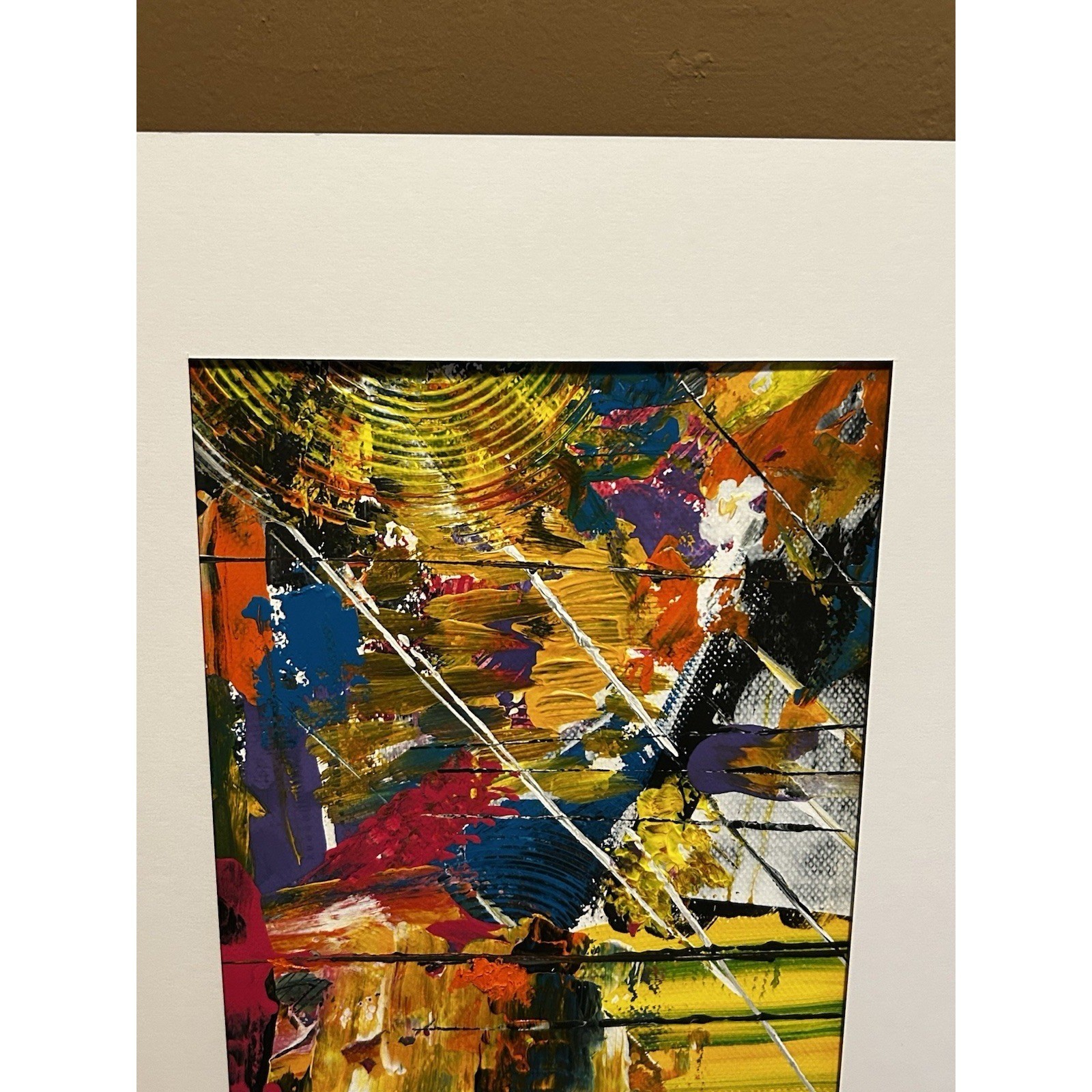 Jodiann Post Paper Painting Acrylic Modern Art Matte Abstract Titled Vertigo
