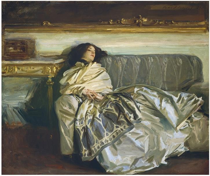 Art Giclee Printed Oil Painting John Singer Sargent-Nonchaloir Home Decor Canvas