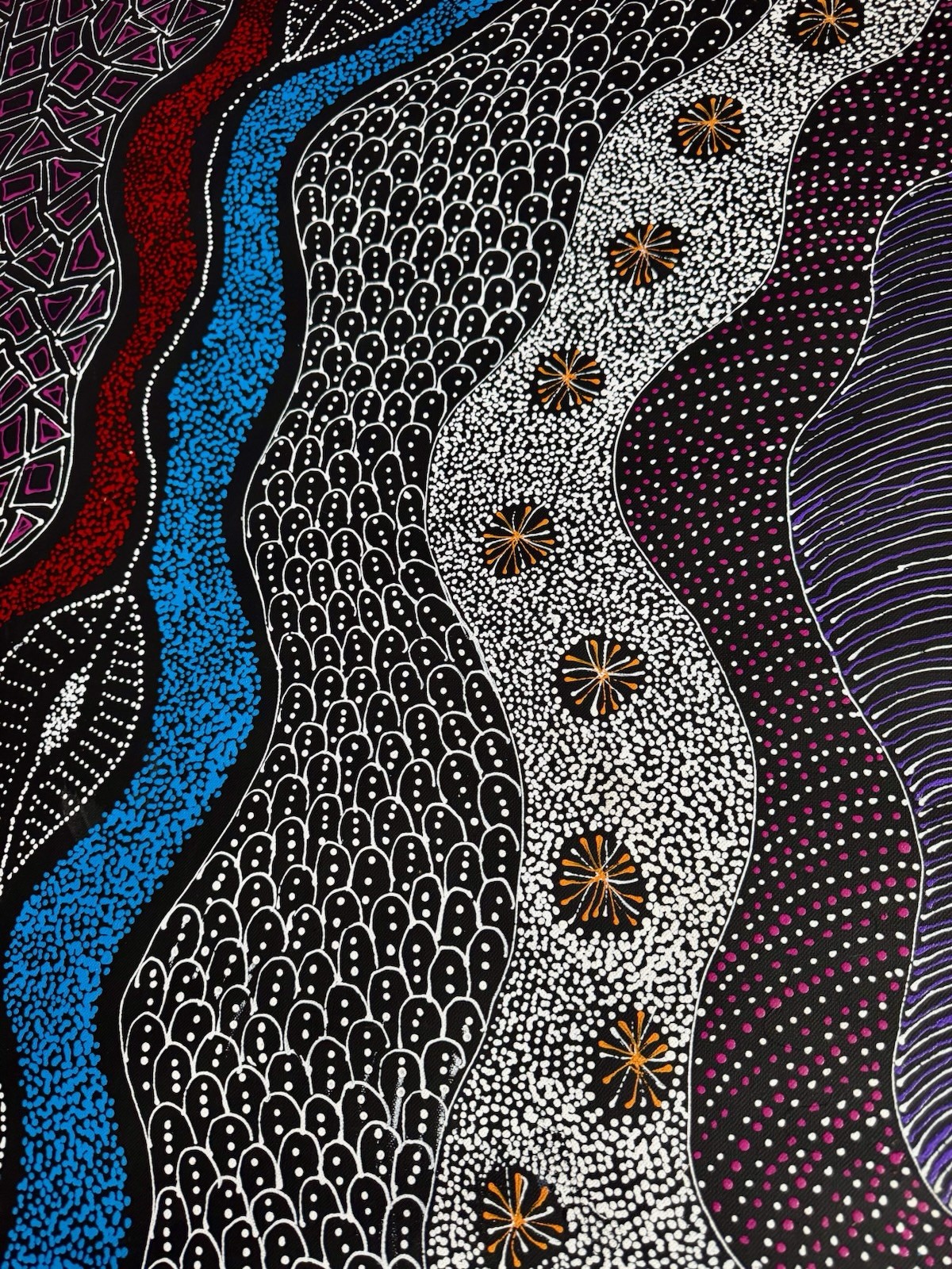 Rayleen Price Pula, Authentic Aboriginal art .Incl Photo’s and COA.
