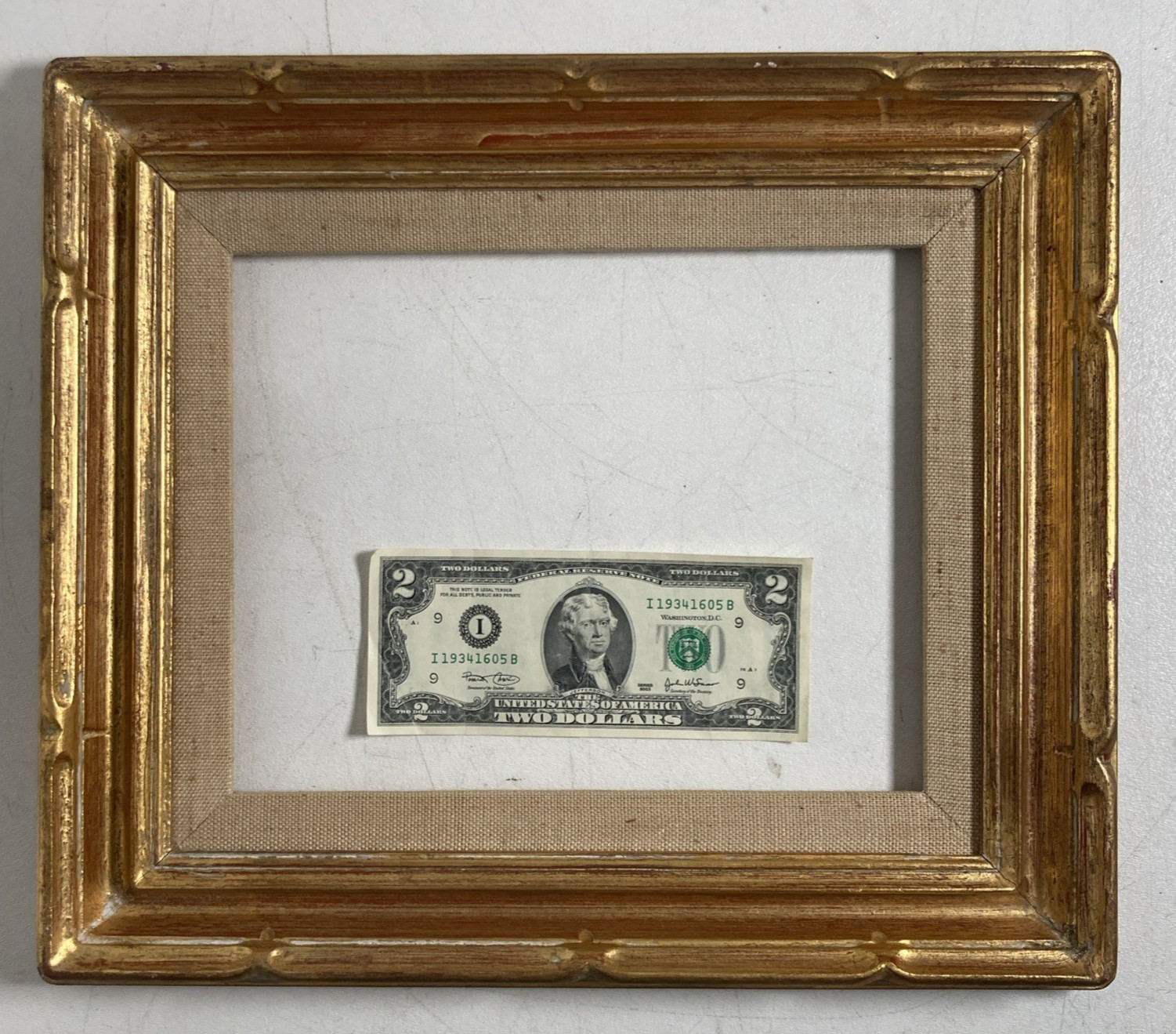 Vintage Original Oil Painting Fine Picture Frame Only Gold Hand Made Fits 8 X 10