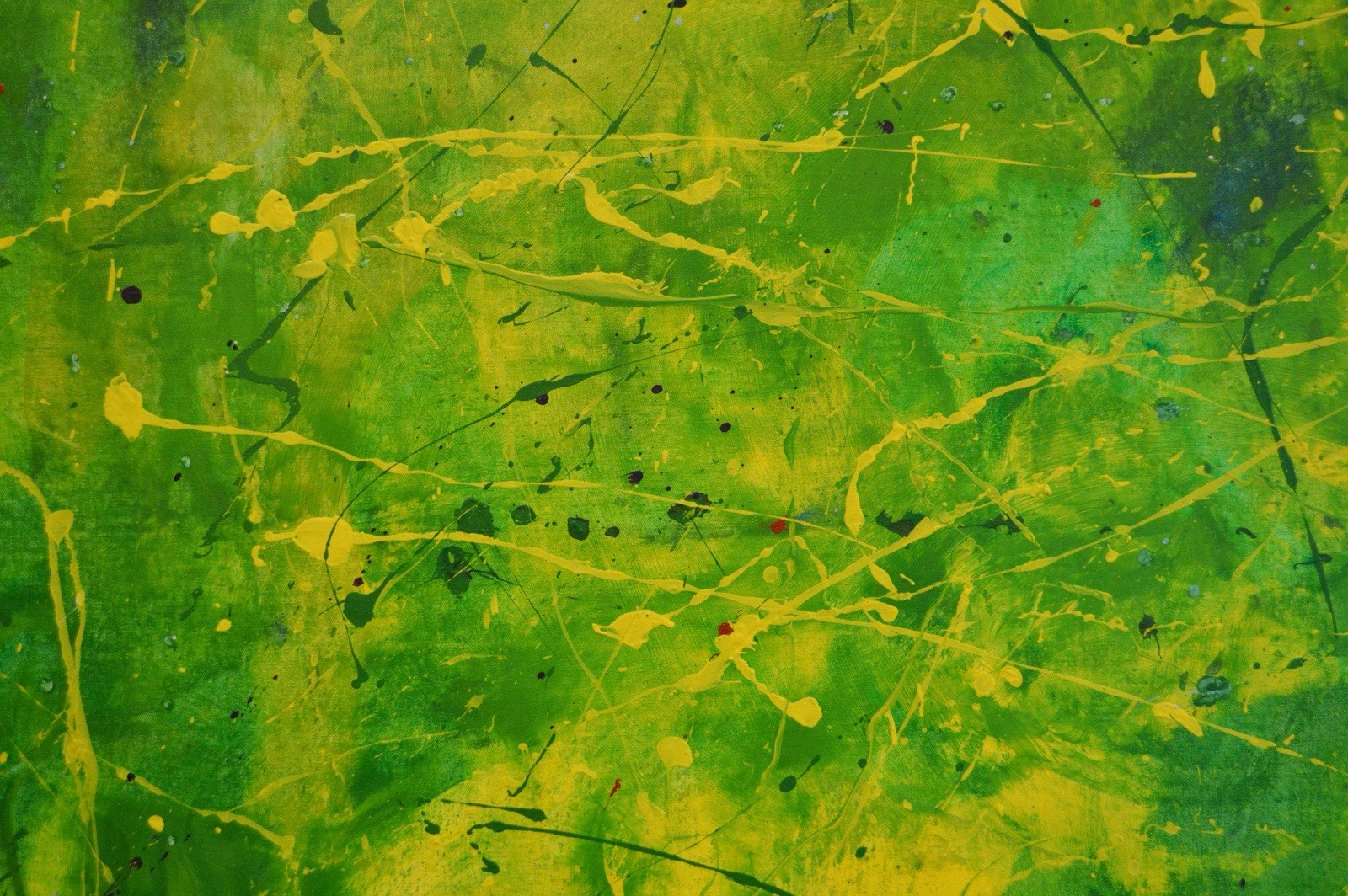 Jackson Pollock Style Giant Canvas Painting 81”X62” (6 Foot 9 inch) Abstract XXL