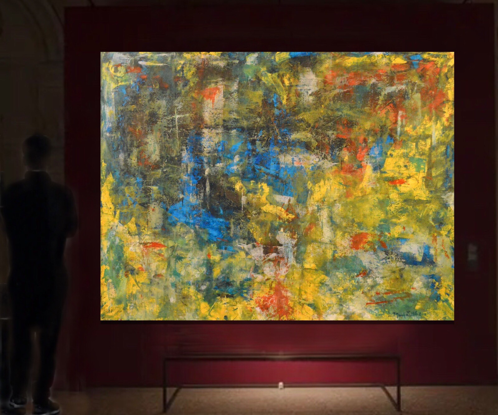 Mark Little￼Professional Canvas￼ Painting 81” X 62”(6ft 9in)Abstract Modern XL