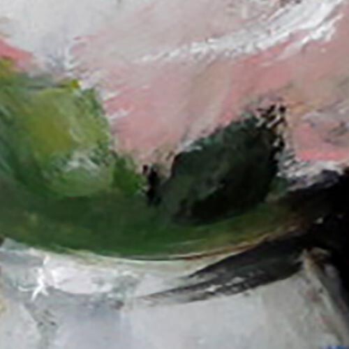 EXOTIC ABSTRACT Flowers PINK PEONIES Still Life Oil painting UKRAINE