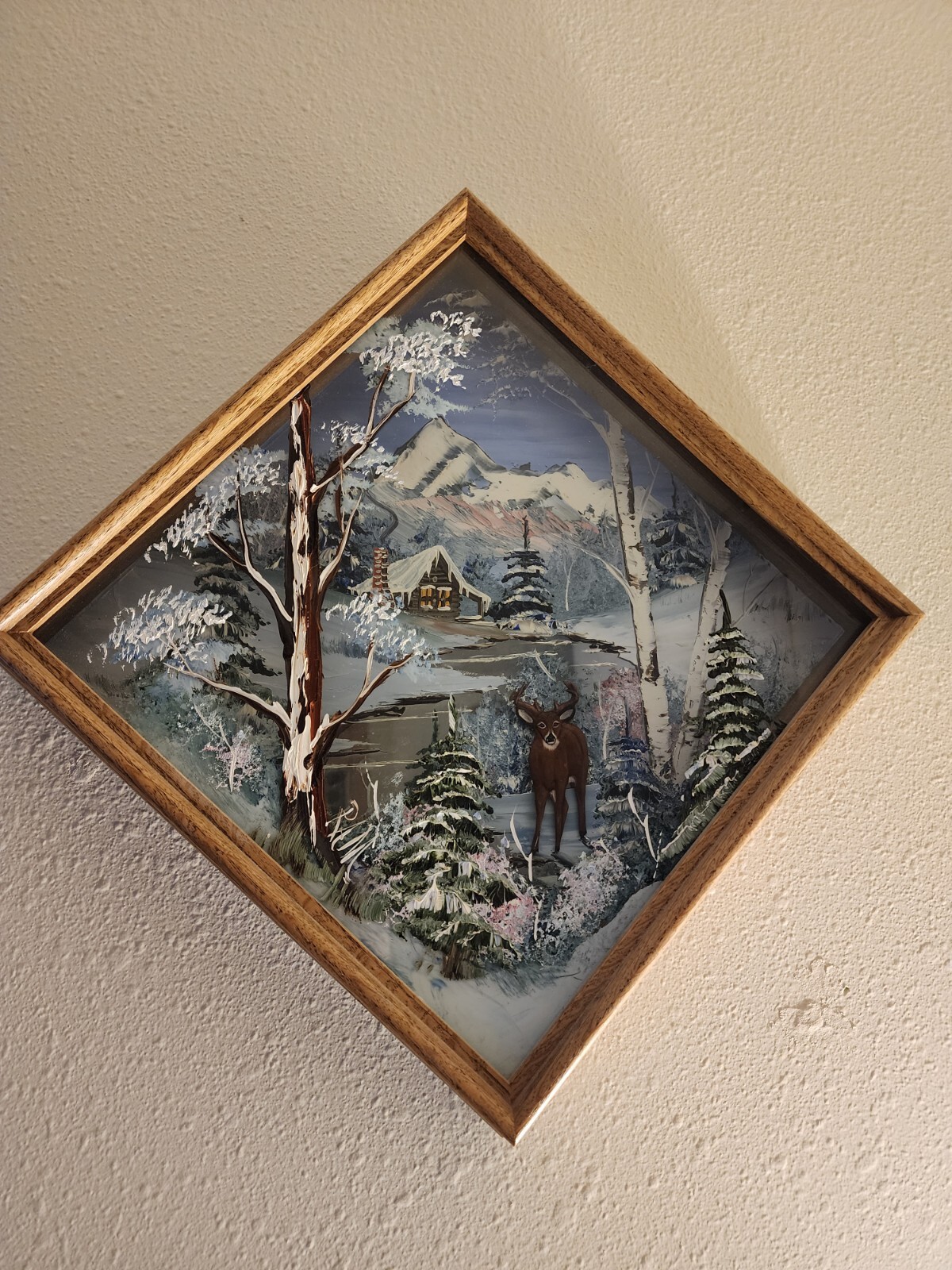 Whitetail Deer Painting-Glass-Mirror