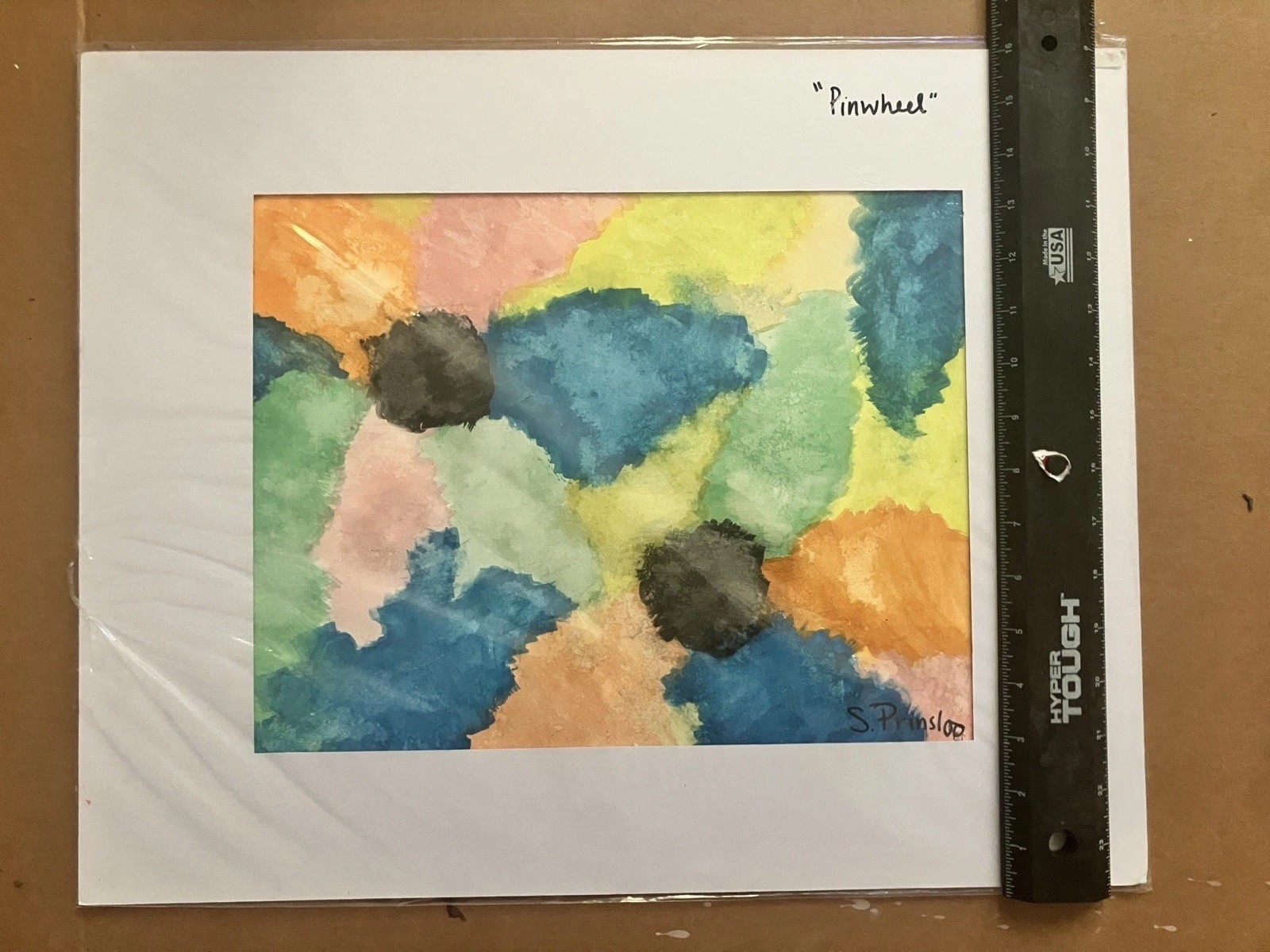 Original Artwork “PINWHEELS” Experimental Watercolor Piece 16×20