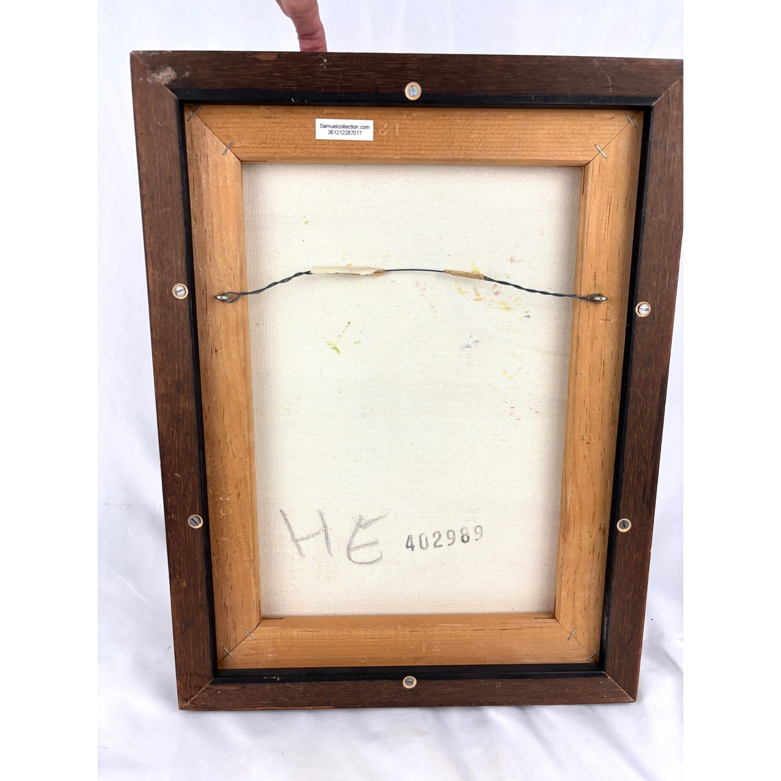 Vintage Abstract Expressionism Acrylic Painting 13″x17″ Artist Signed Mitchell