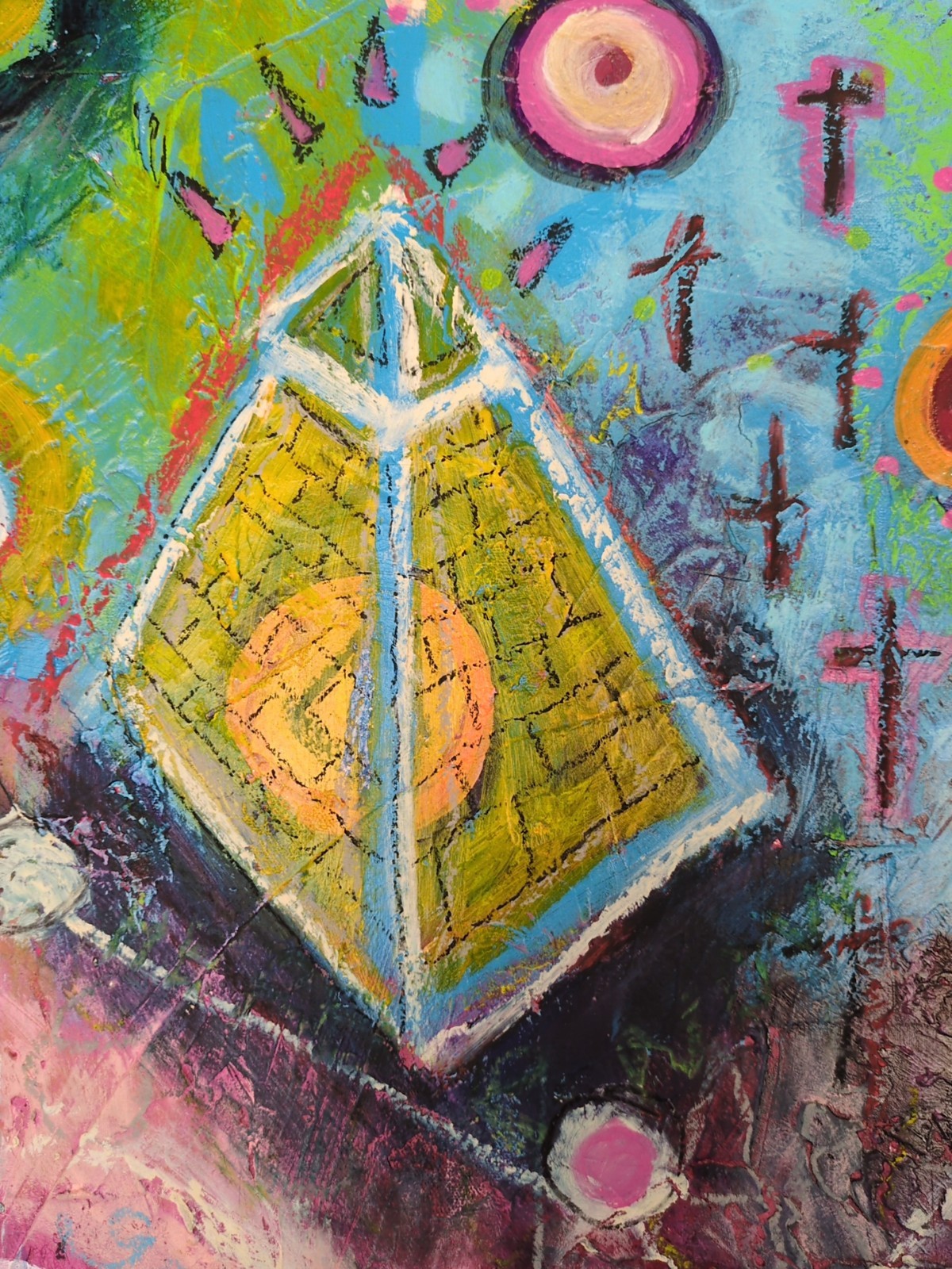 LONG LIFE, JOY, PROSPERITY – K. Bickman, White Tara 6′ x 11′ Exclusive Fine Art