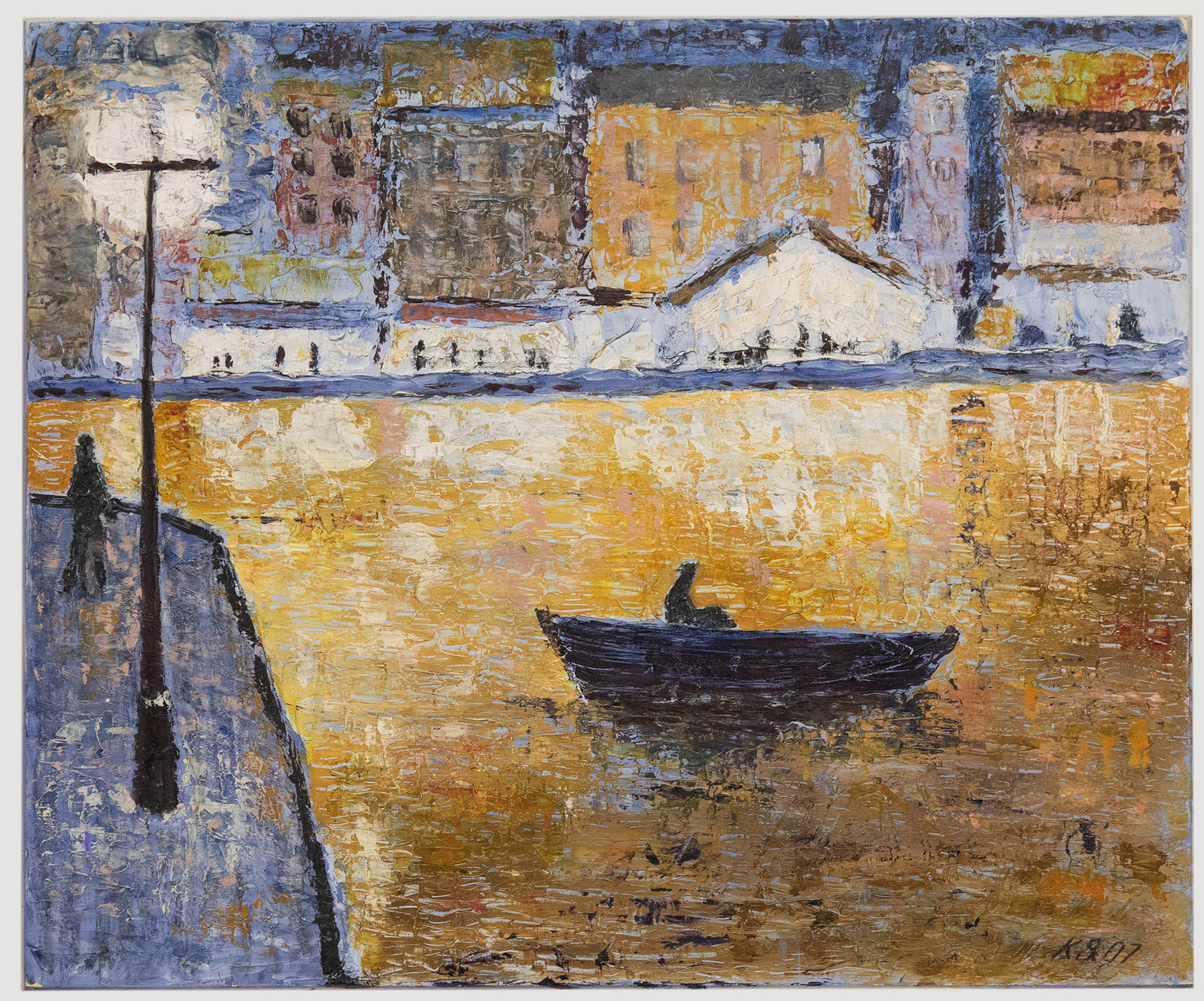 Contemporary School Oil – The River at Night