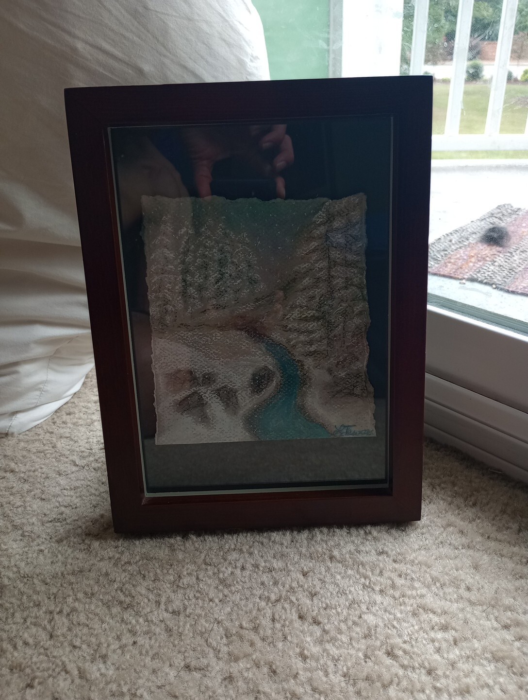 Glass Framed Original Pastel