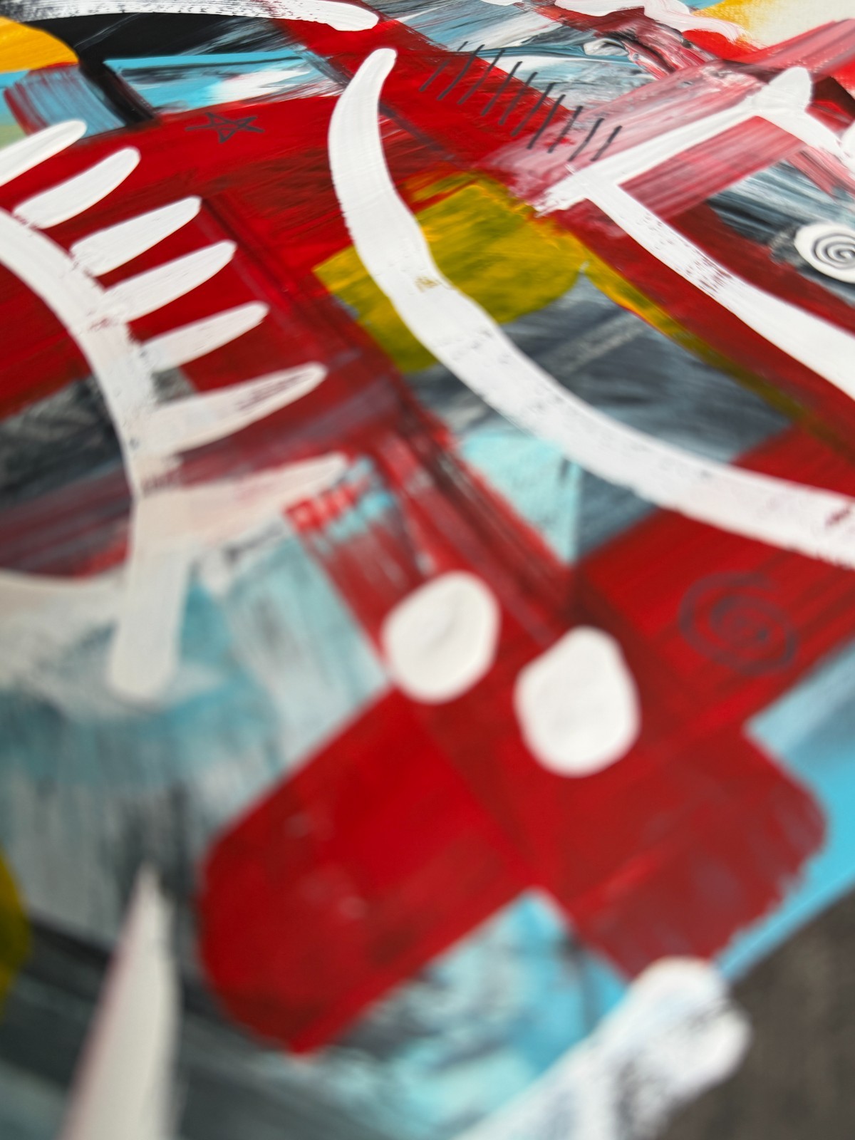Original Abstract Acrylic Painting (1 of 3 Series) – 12×9″ Mixed Media Paper