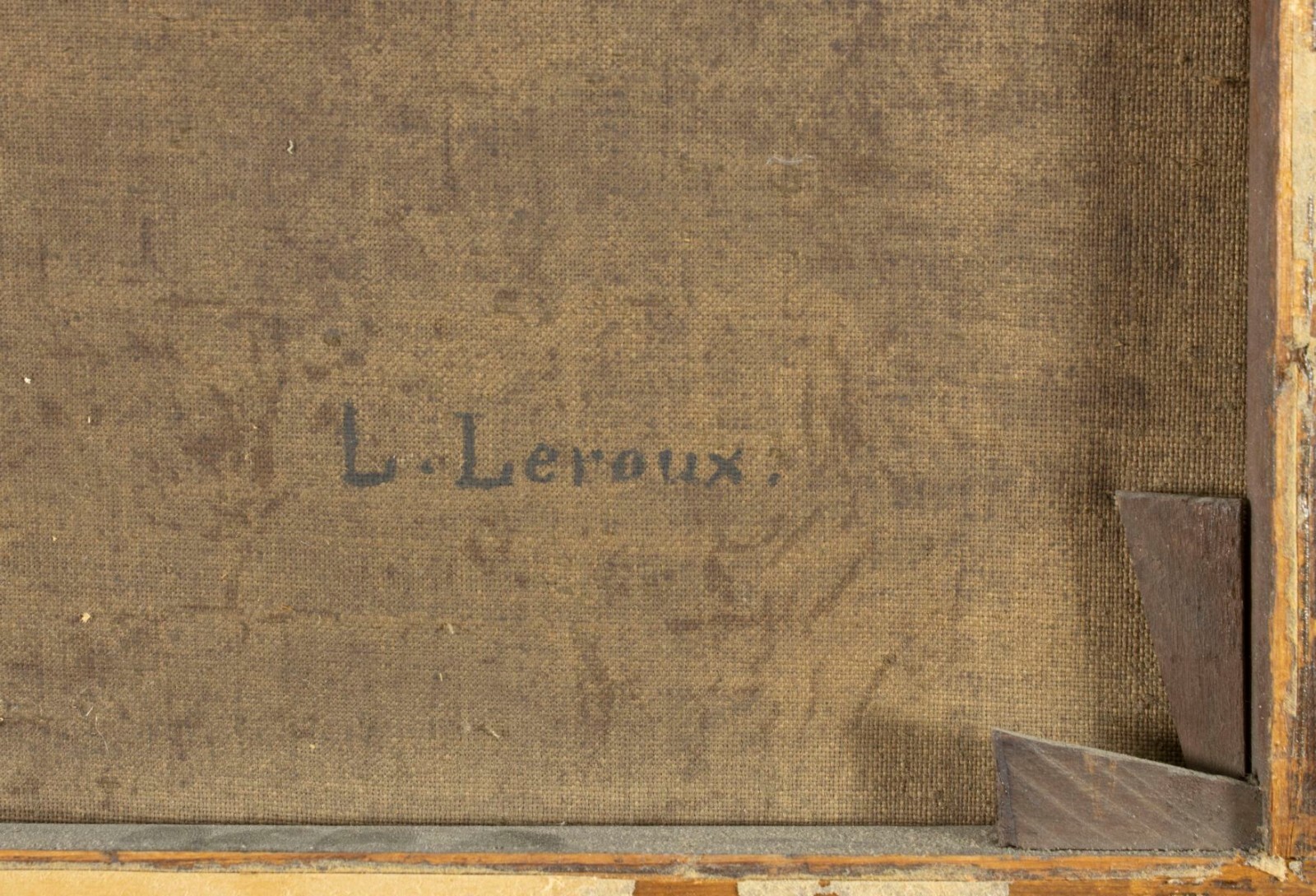 Louis Eugene Leroux (France,1833-1905) oil painting antique 127200