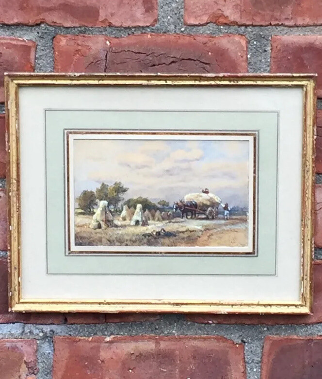Signed Landscape Painting By Swiss Artist Friedrich Bentz. Mary Braga Collection