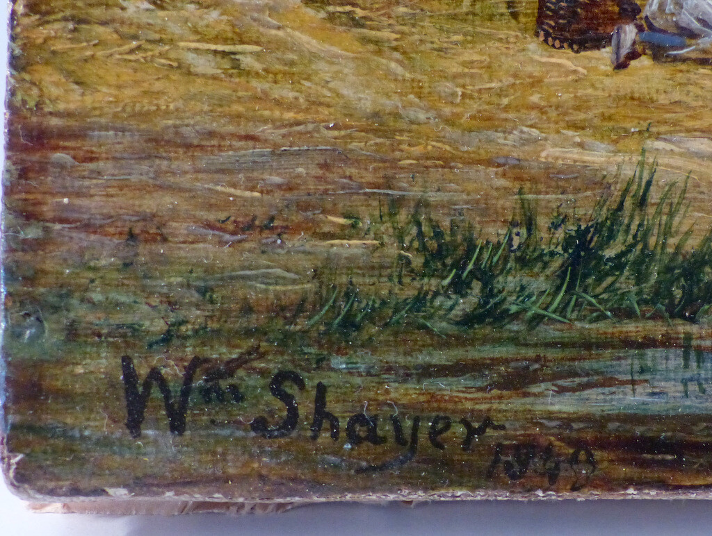 William Shayer, 1811-1892, Öl auf Leinwand, bäuerliche Ernteszene, 1849,