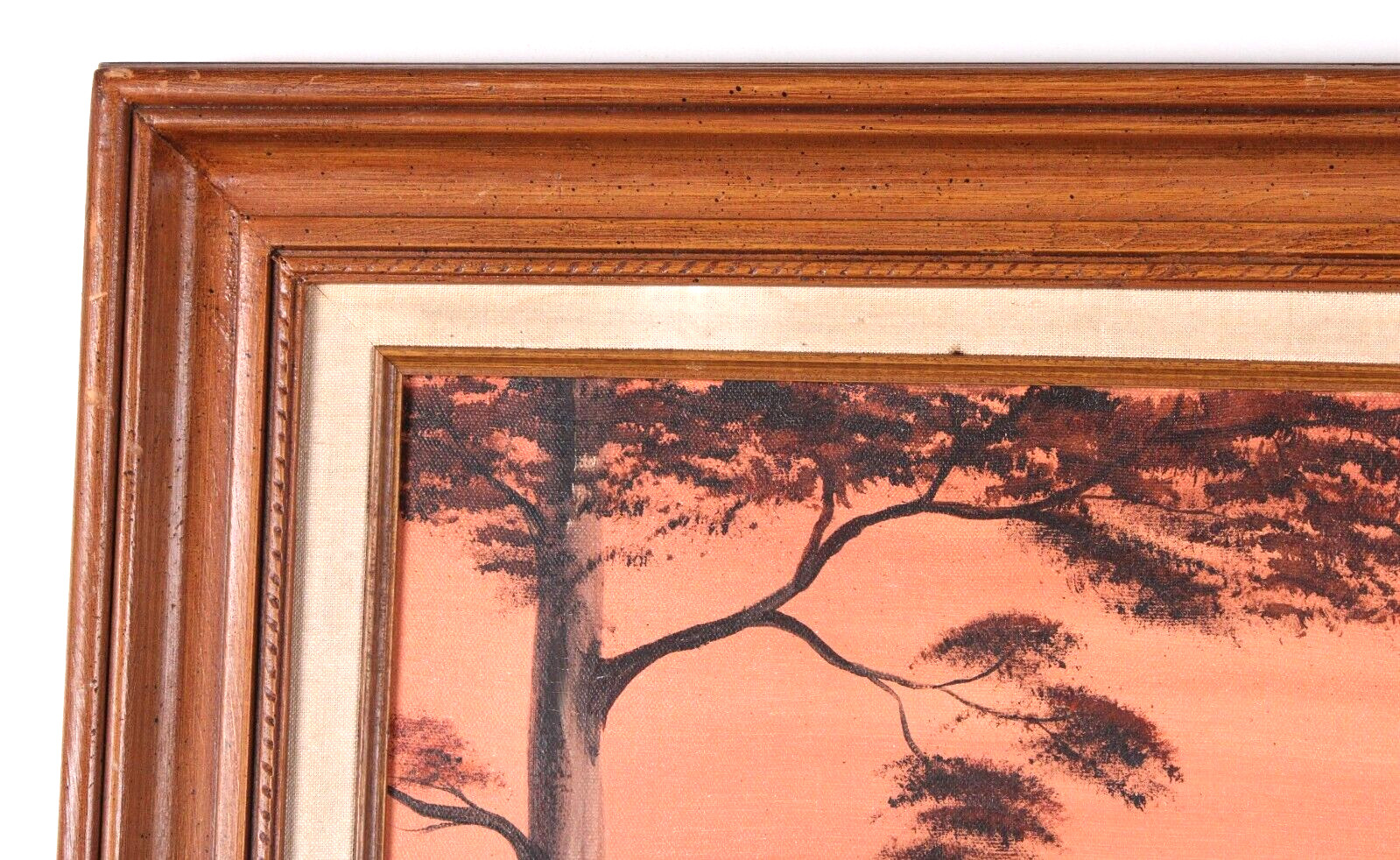 Sunset Bayou Painting Ducks Flying Pond Oil Painting On Canvas Signed Hower?