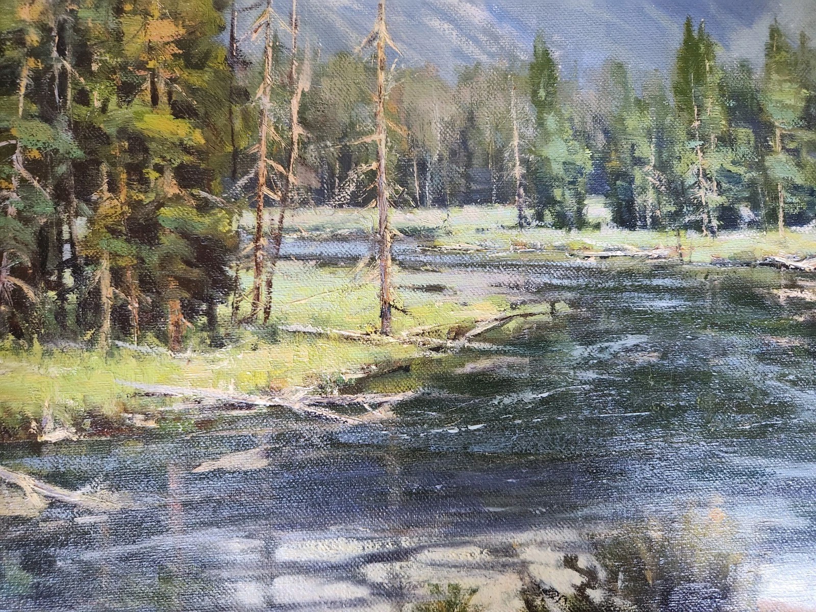 Bruce PEIL Signed Autographed 9×12. Subject Is Titled GIBBON PARK.