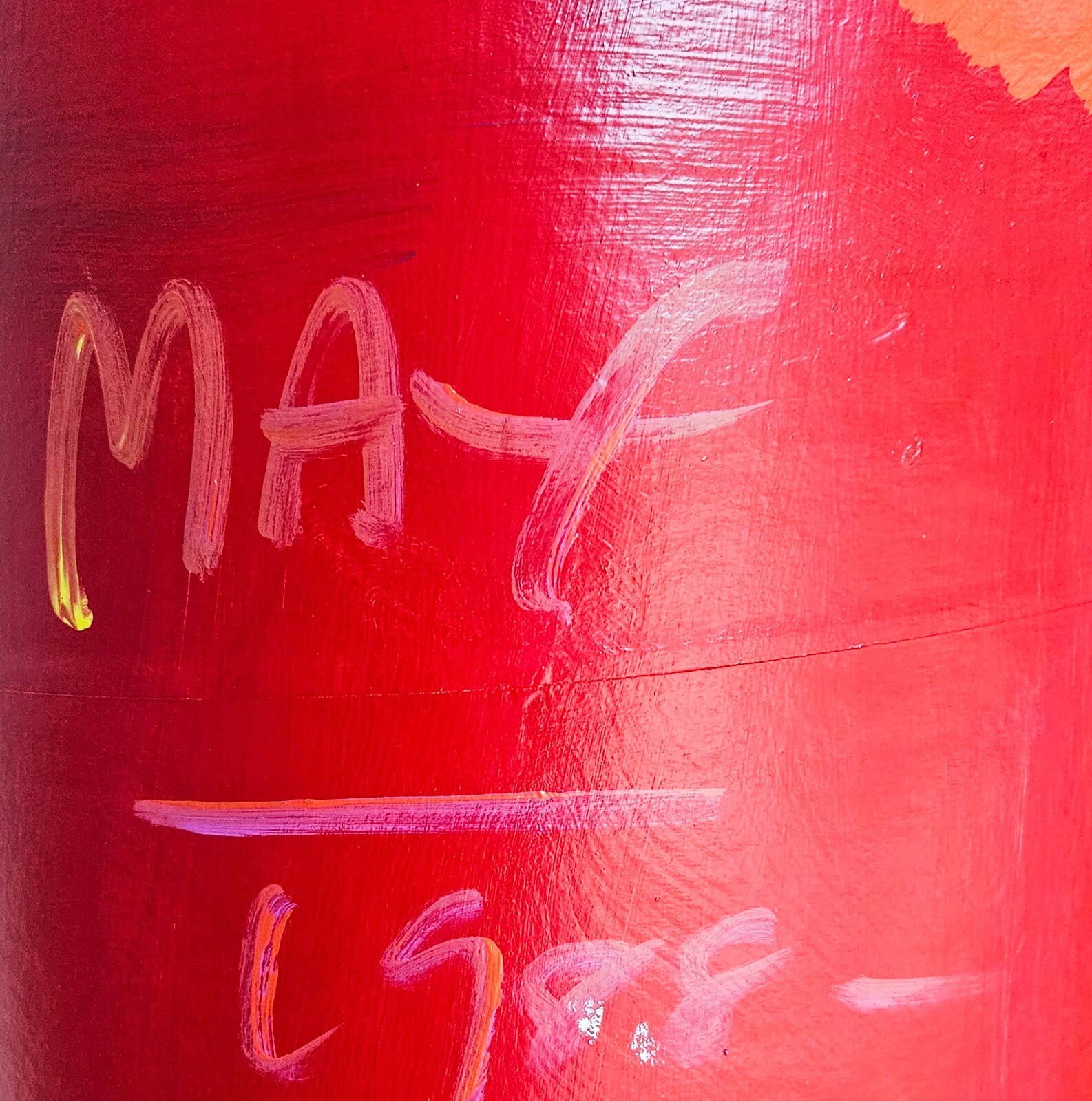 PETER MAX Original HUGE Acrylic Painting on Sonu Tube: 8 Feet Tall SHIP ANYWHERE