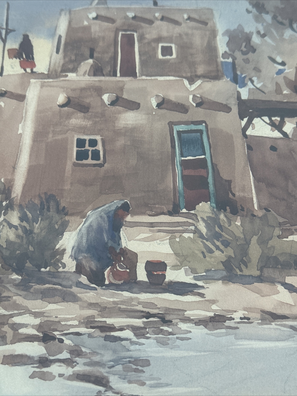 DON BRACKETT PAINTING NEW MEXICO NATIVE AMERICAN INDIAN LISTED FAMOUS EXHIBITED