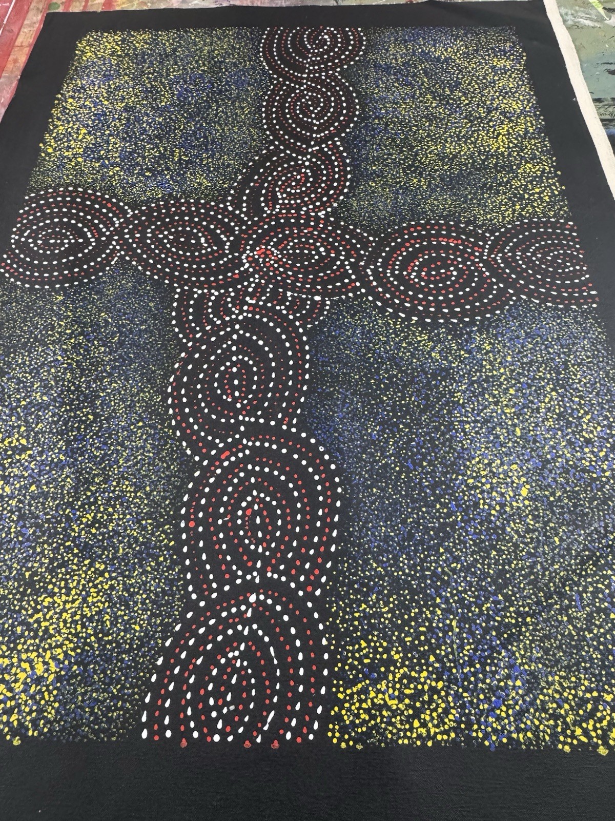 Gracie Morton Pwerle 💕Aboriginal Art COA Supplied. 85cm X 60cm GMNP1