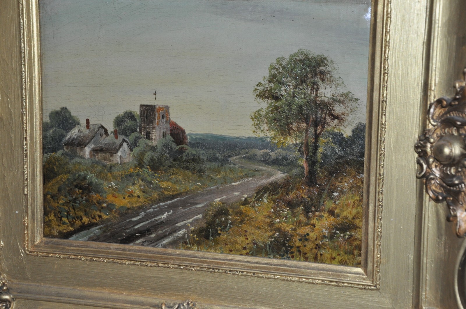 19th Century landscape Well Listed Artist: Edwin Cole 1868-1935