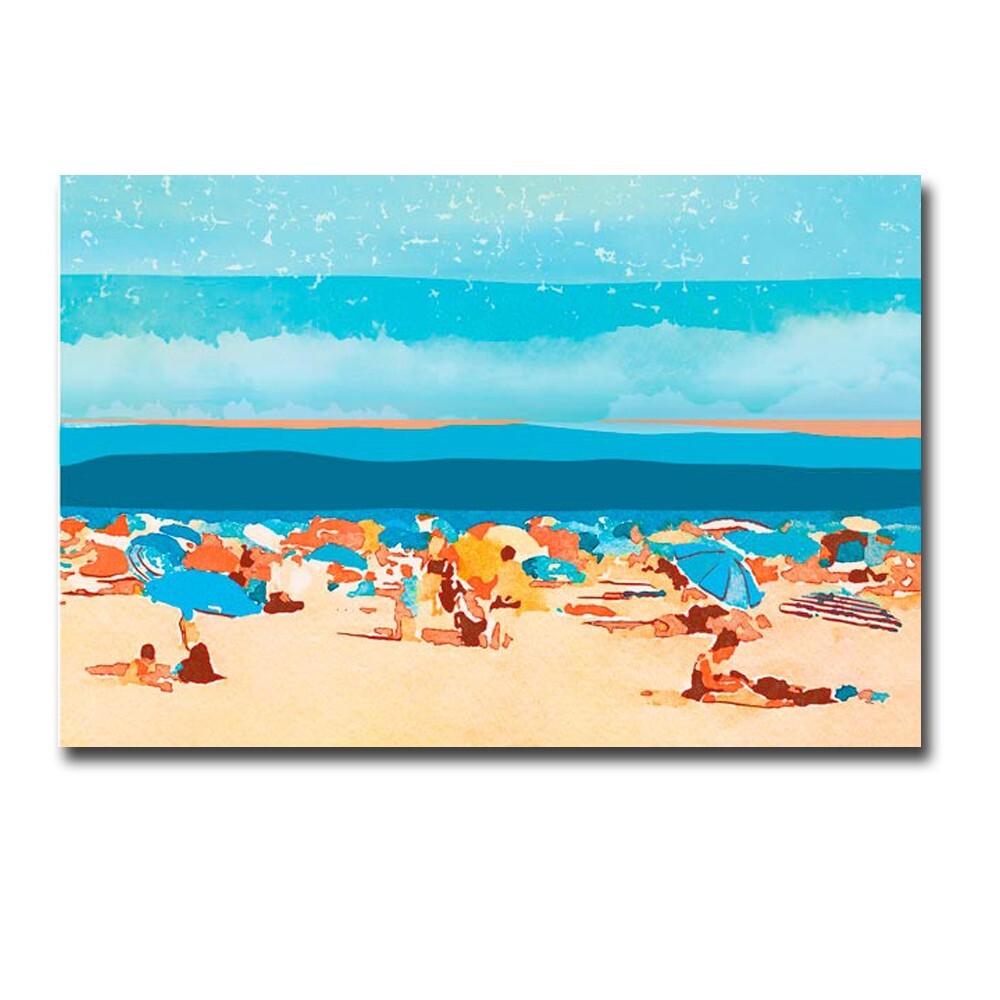 Beach Days 4 by Irena Orlov Gallery-Wrapped Canvas Giclee Art (30 in x 45 in)