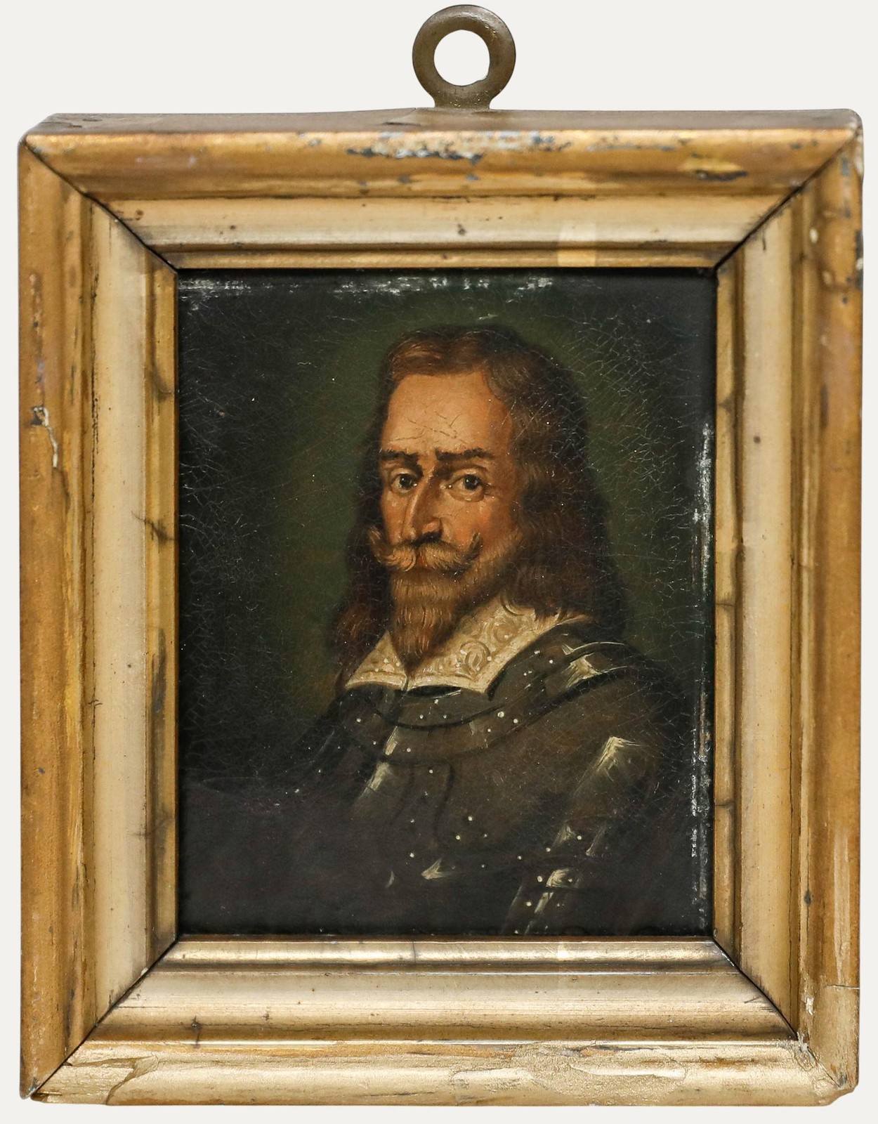 German School Miniature – 19th Century Oil, Maximilian I, Elector of Bavaria