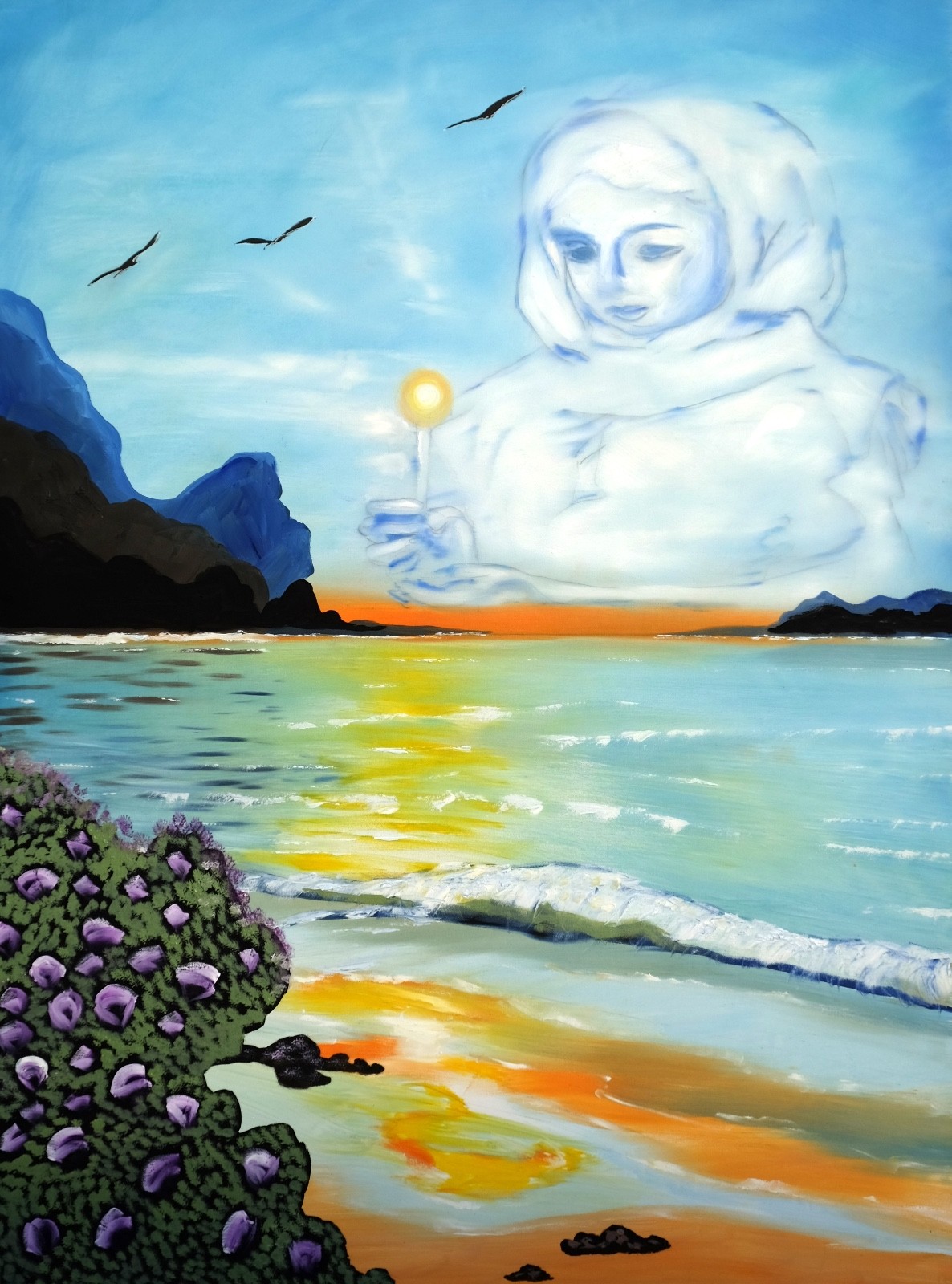 Art, Painting, «Light for All» – Giclee on Canvas 22″ x 30″ by Yelena Berzon