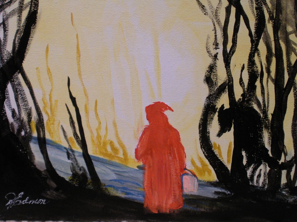 LITTLE RED RIDING HOOD 8×10 by BOBBY EDMON