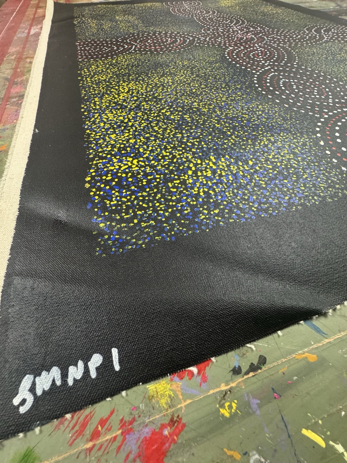 Gracie Morton Pwerle 💕Aboriginal Art COA Supplied. 85cm X 60cm GMNP1