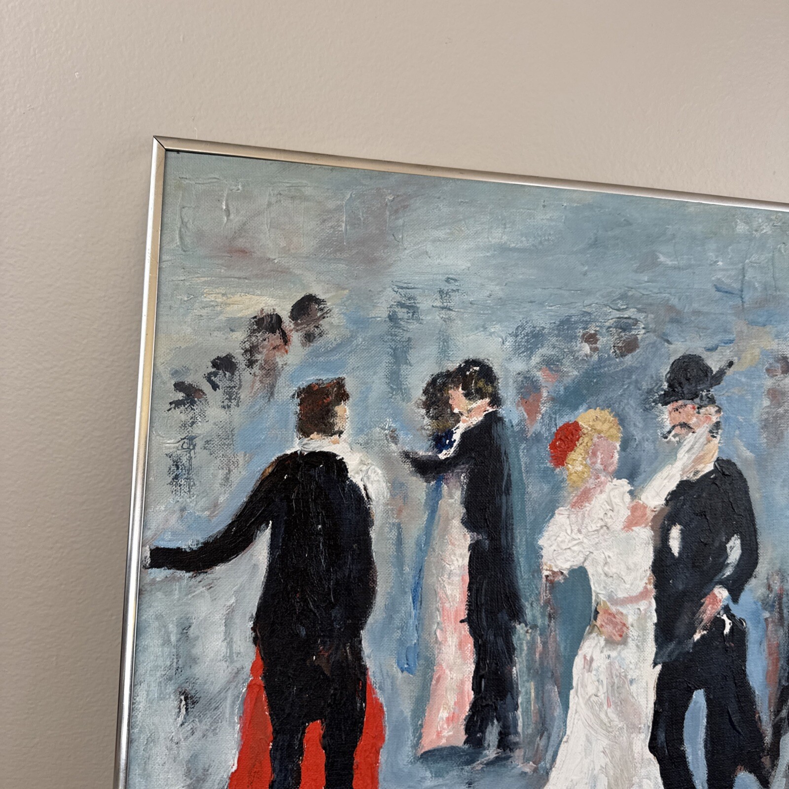 Oil Painting Ballroom Dancing 1976 Signed A. Colocou…? 24×20