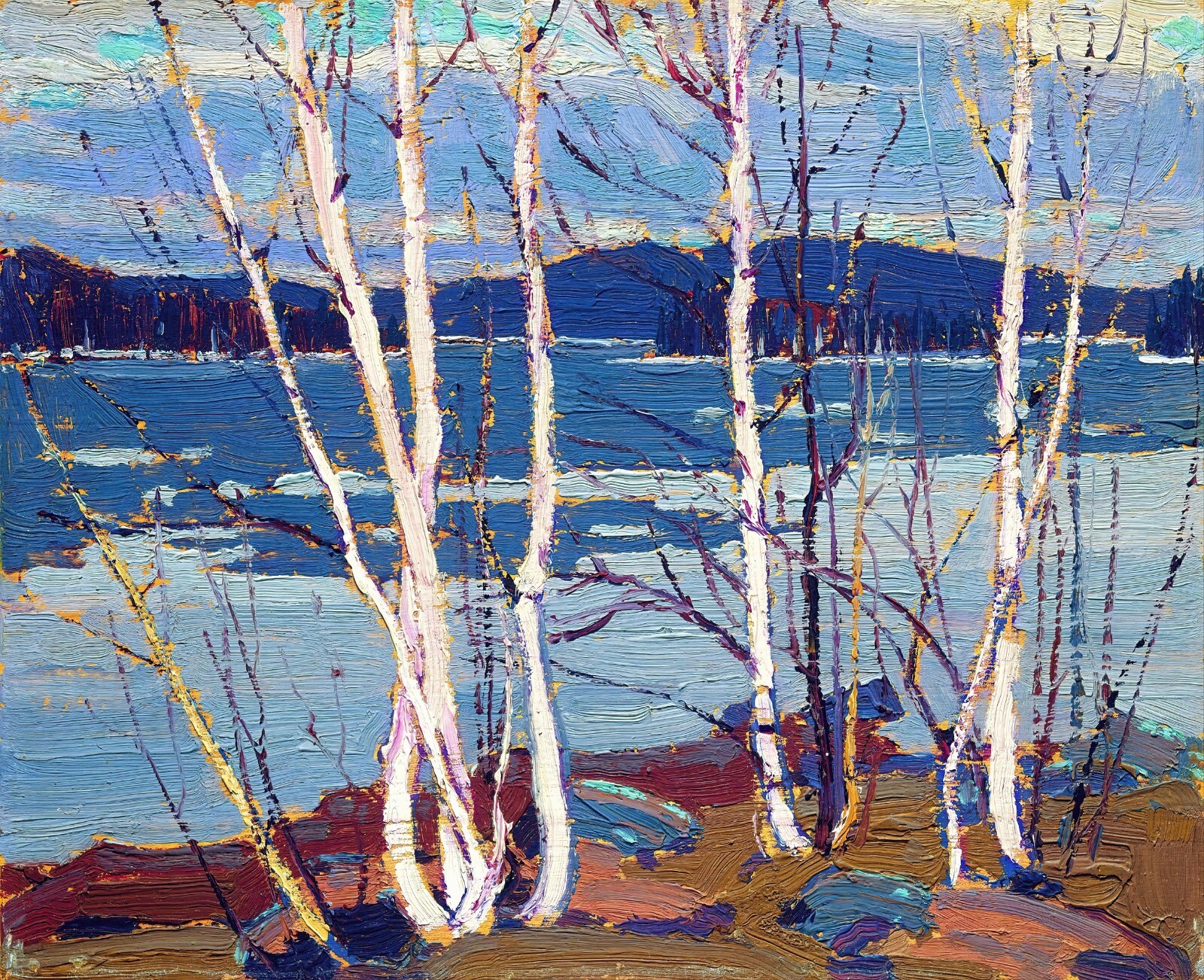 Last Spring Painting by Tom John Thomson Reproduction