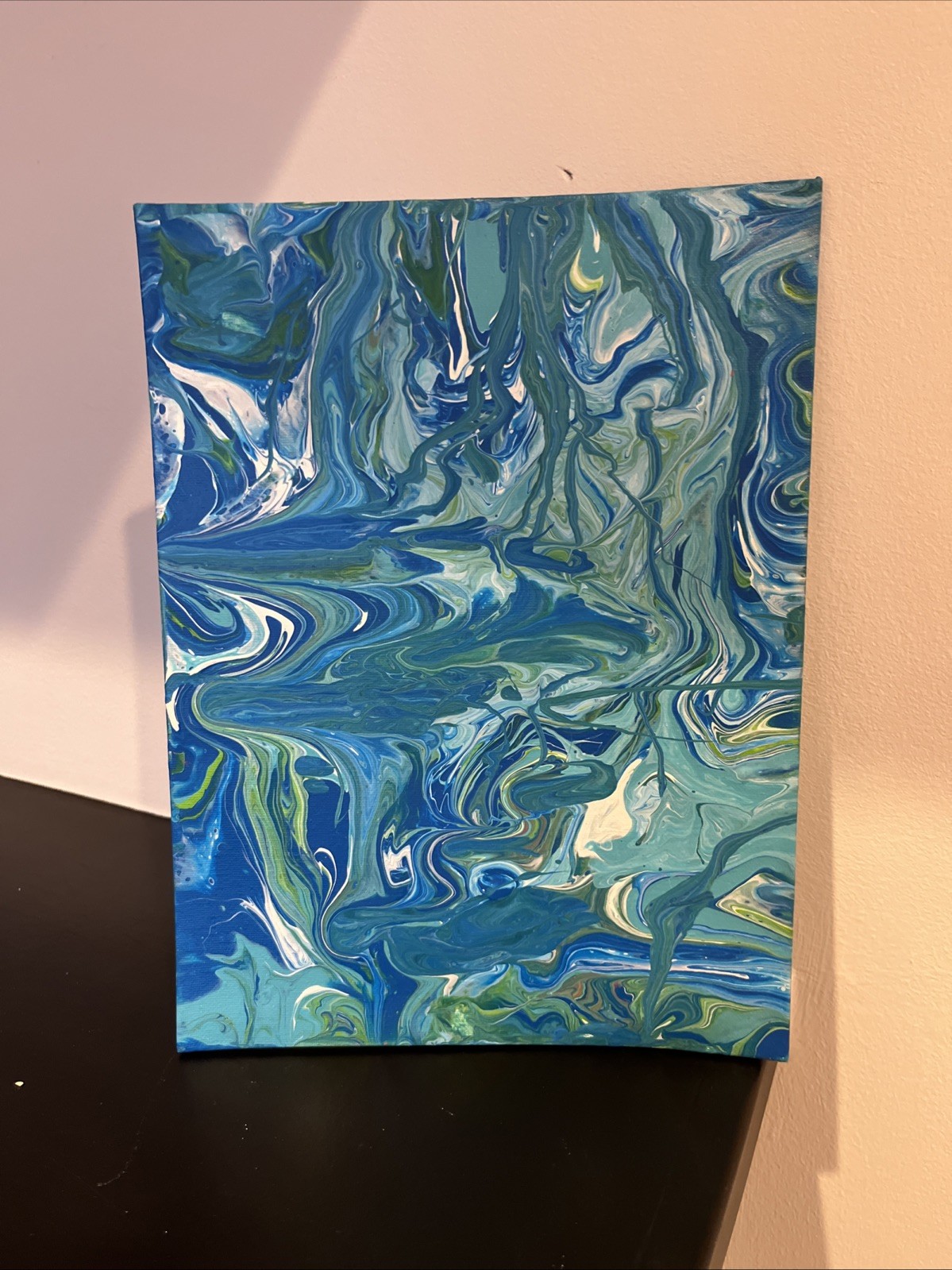 White Green And Blue Poor Art