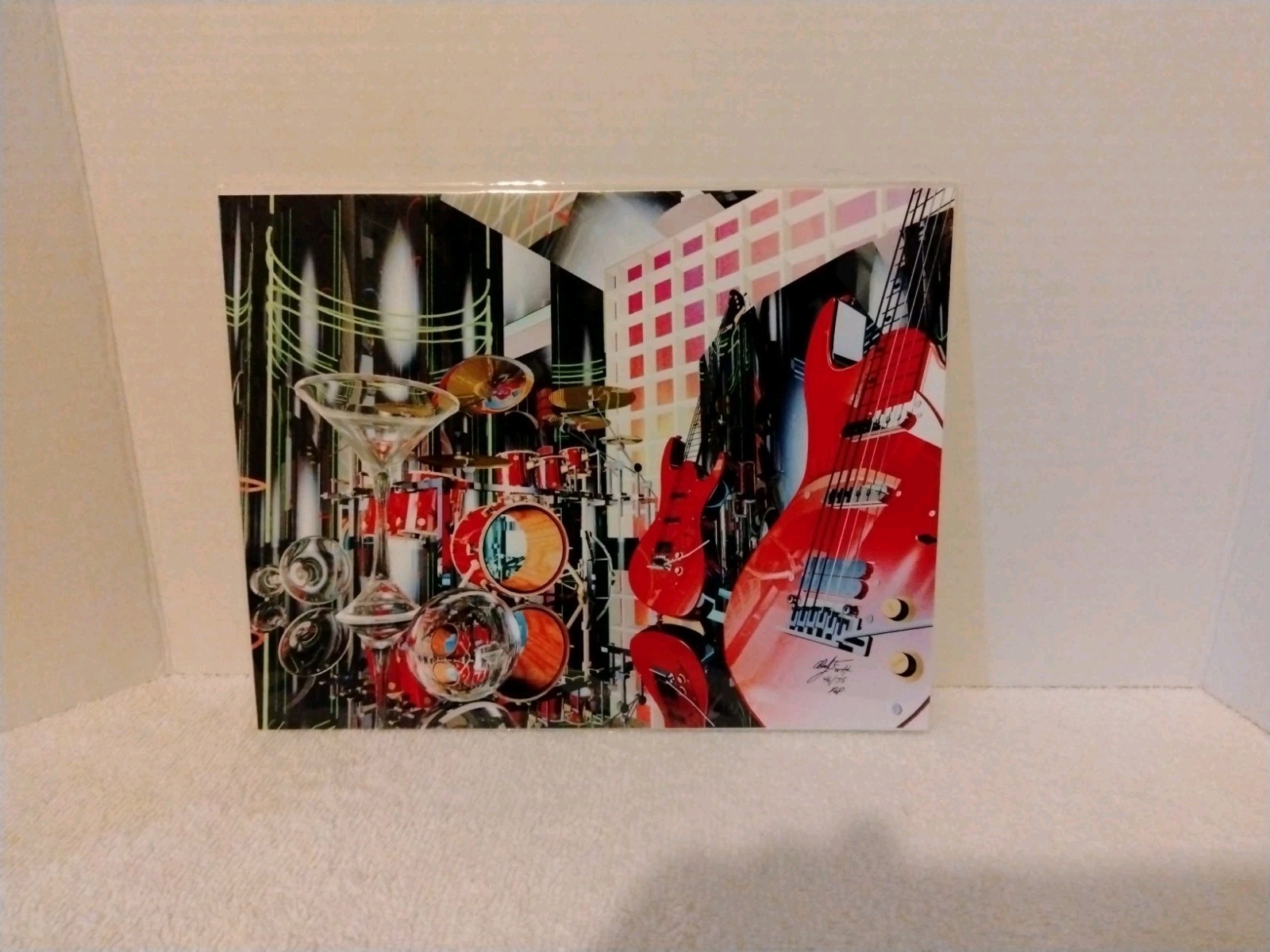 Alan Foxx Hand Signed Graphics Rock Reflections Signed Print Numbered COA
