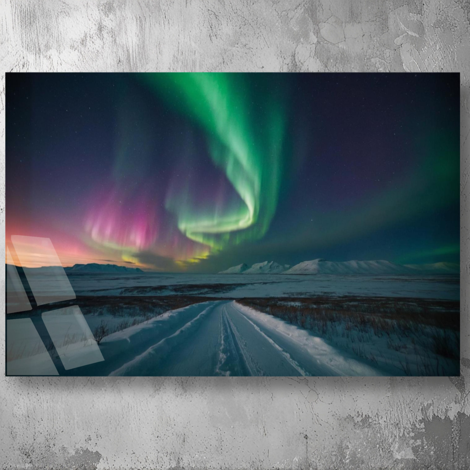 3D Painting Northern Lights Acrylic Art UV Printed Acrylic Glass Modern Decor