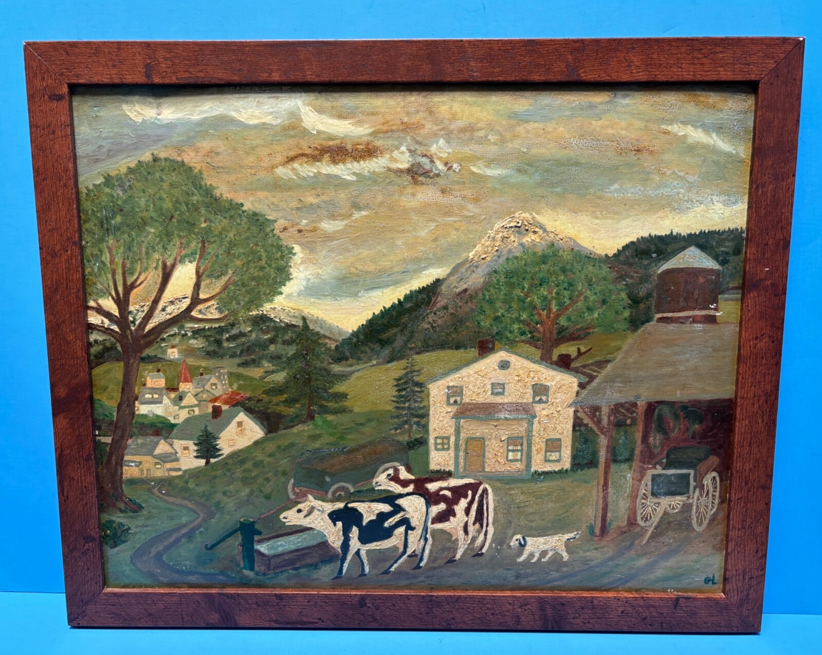 Vintage Century Glade Rosequitta LaVelle «Coming Storm» Folk Art Painting
