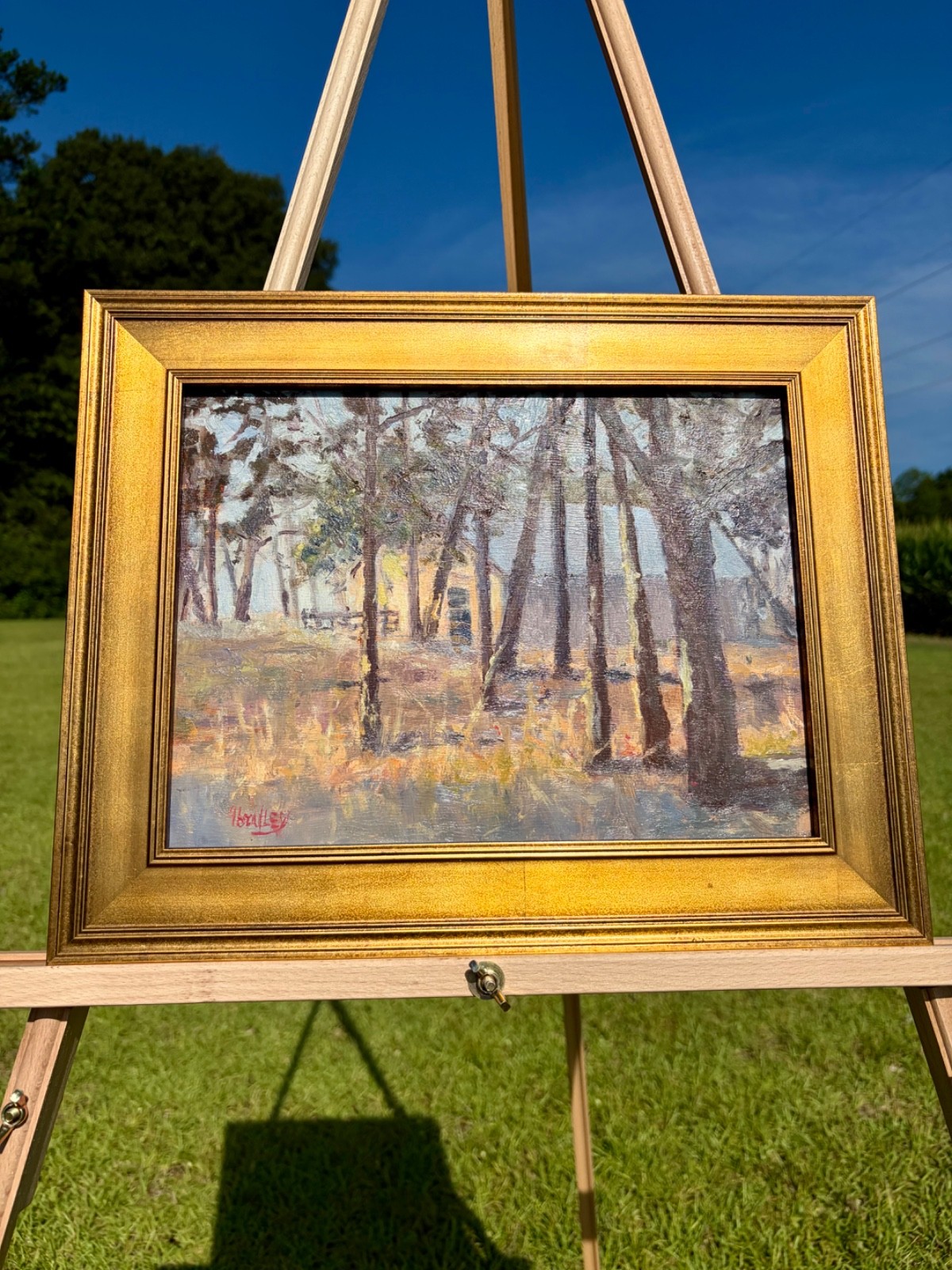 Original Framed Oil Painting on Panel by South Carolina Artist Gary Bradley