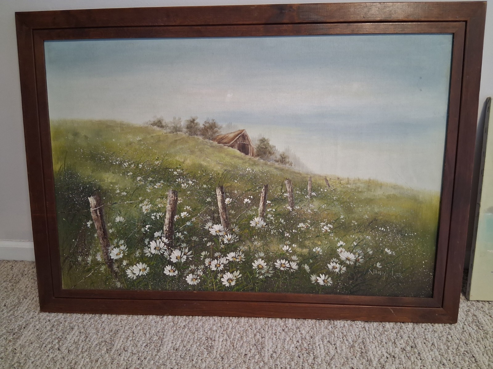 Nancy Lee Landscape Original Oil Painting on Framed Canvas 28 in. by 40 in.
