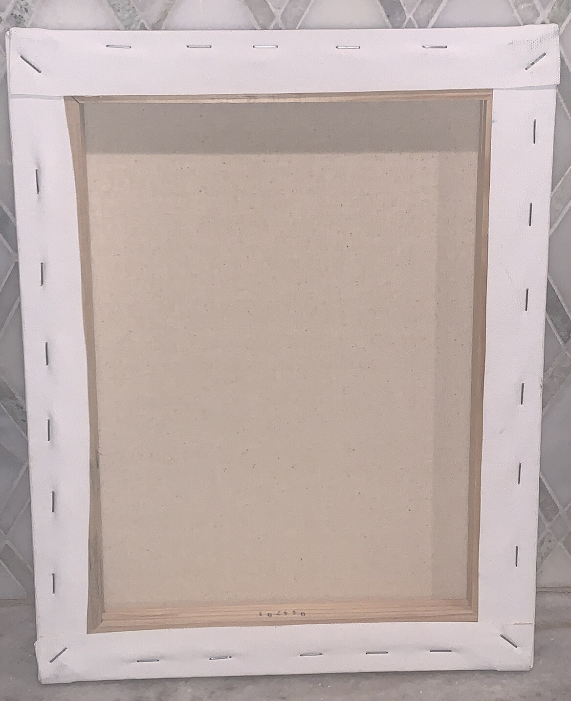 Vtg Modern Contemporary Shades Of Matte Blue & Green Painting Unframed 11”x14”