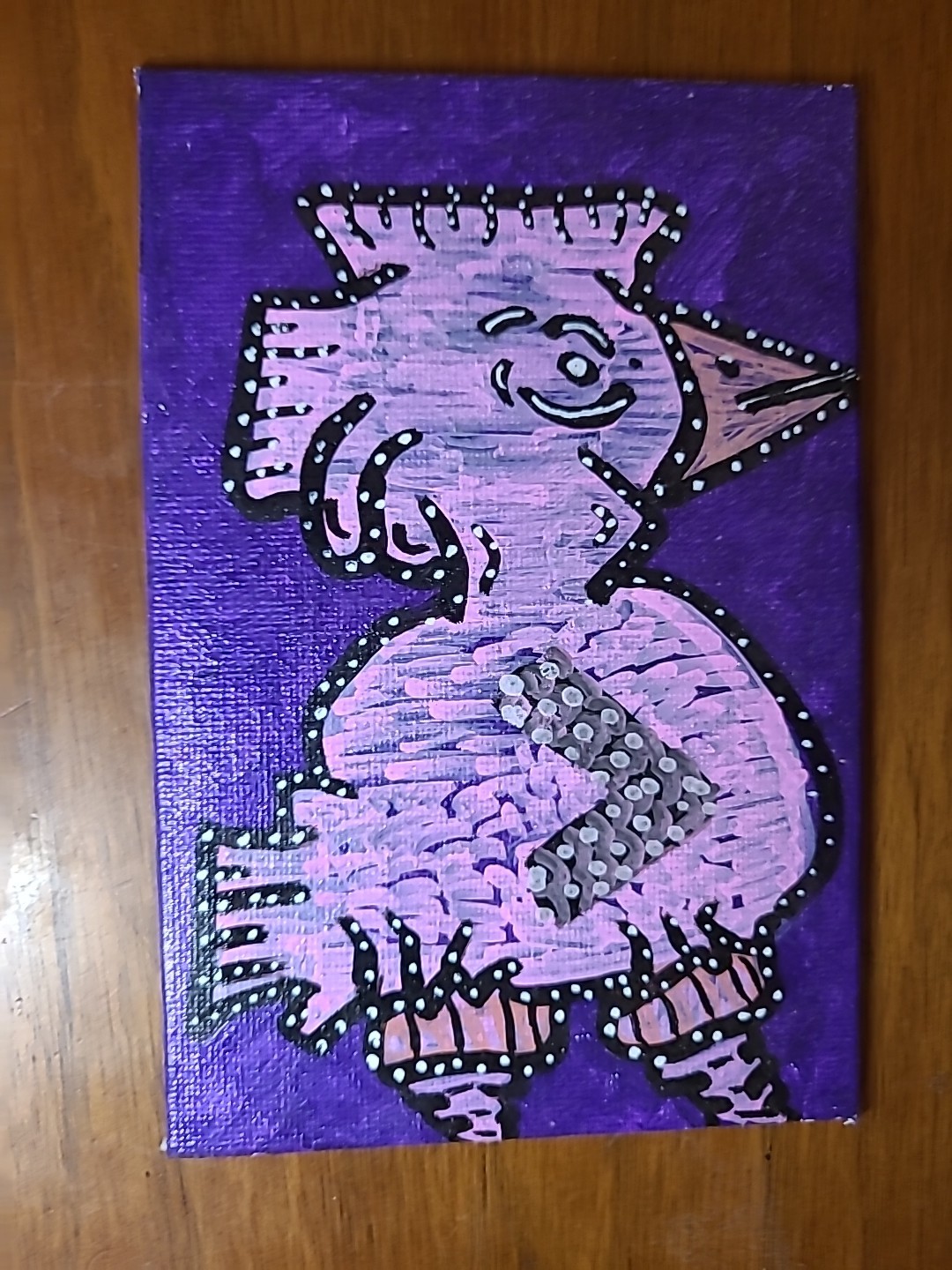 Flamigo Pink Punk Rock Painting Graffiti Lowbrow Bird Brain Cartoon Animal Body