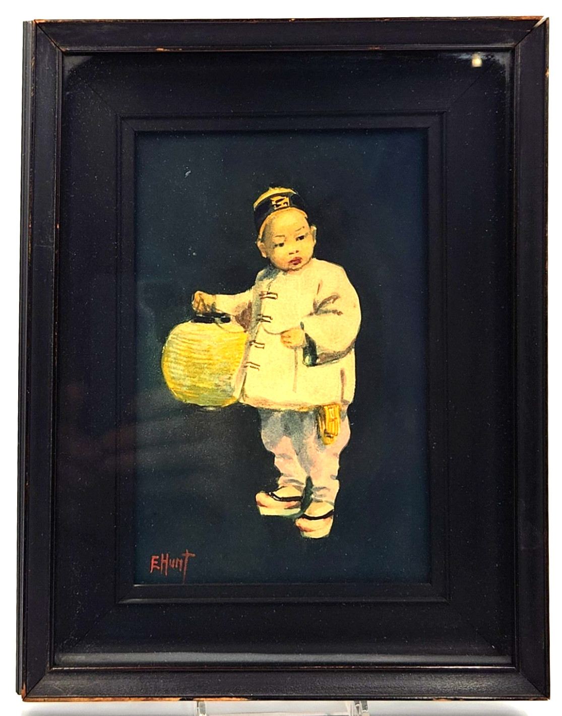 Esther Hunt Watercolor Original Painting Listed Artist Chinese Art