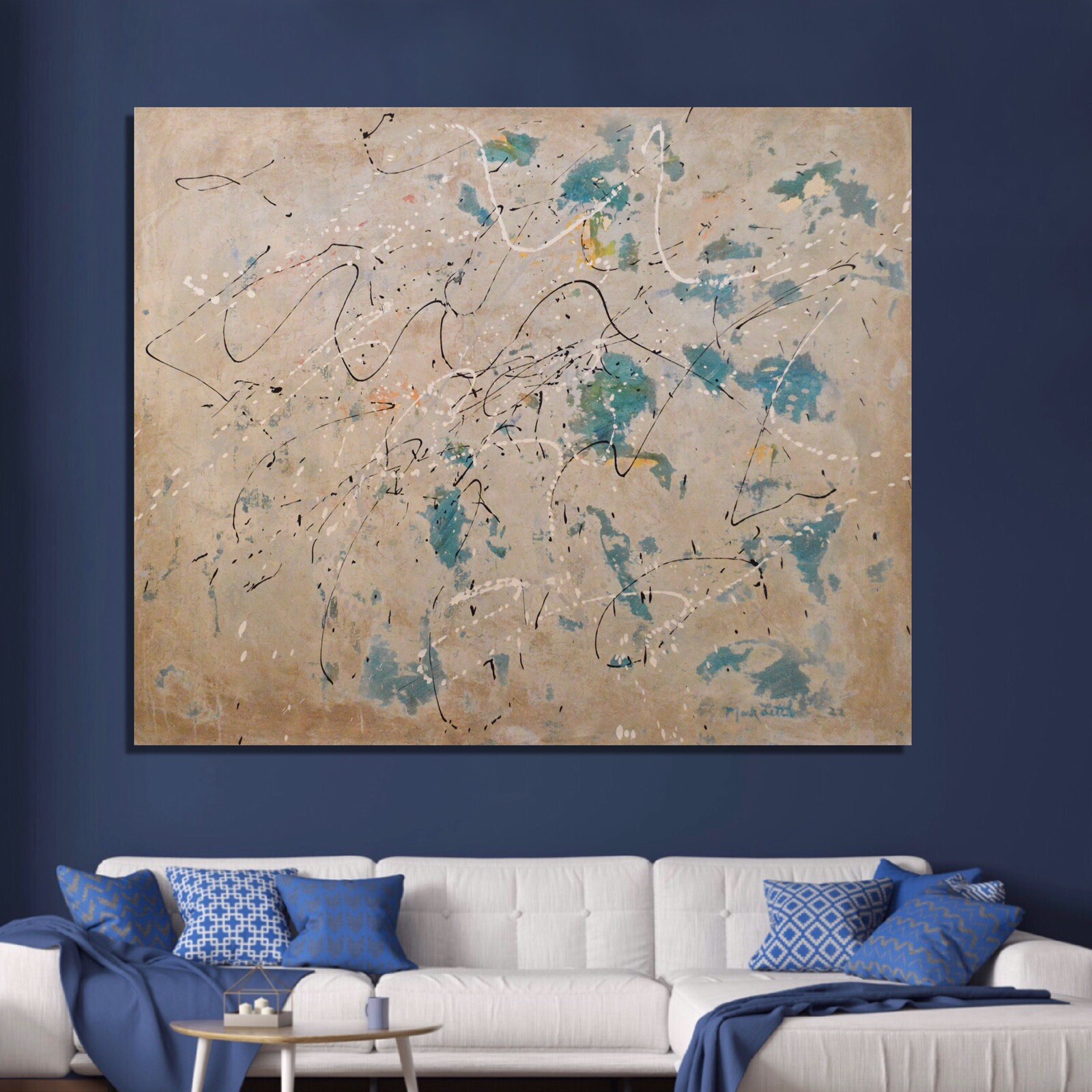 Mark Little, Original, Painting, 72” X 60” Acrylic, Abstract, POP Art, Modern XL