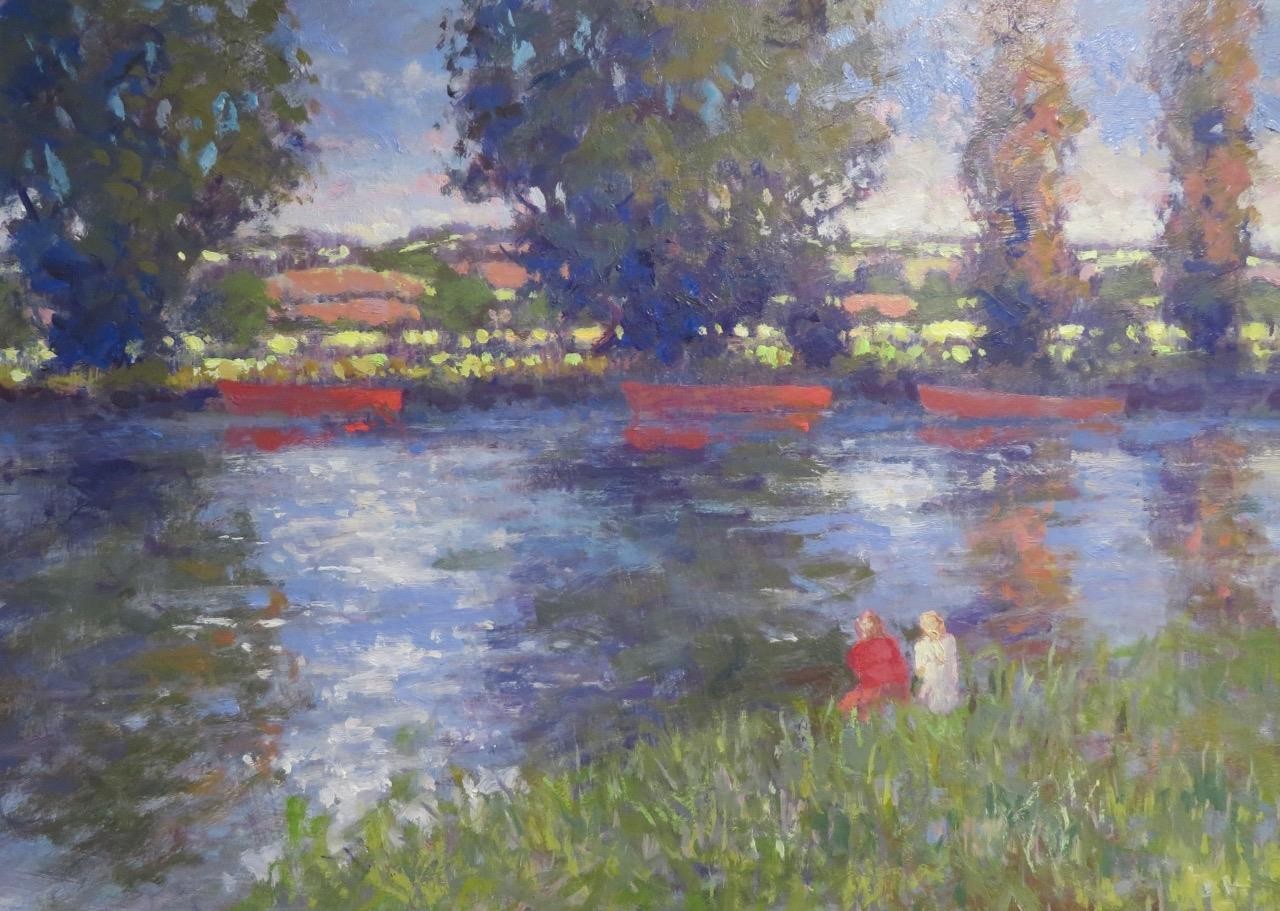 OLIVER WARMAN RBA (1932-2019) French post impressionist 20thC oil painting