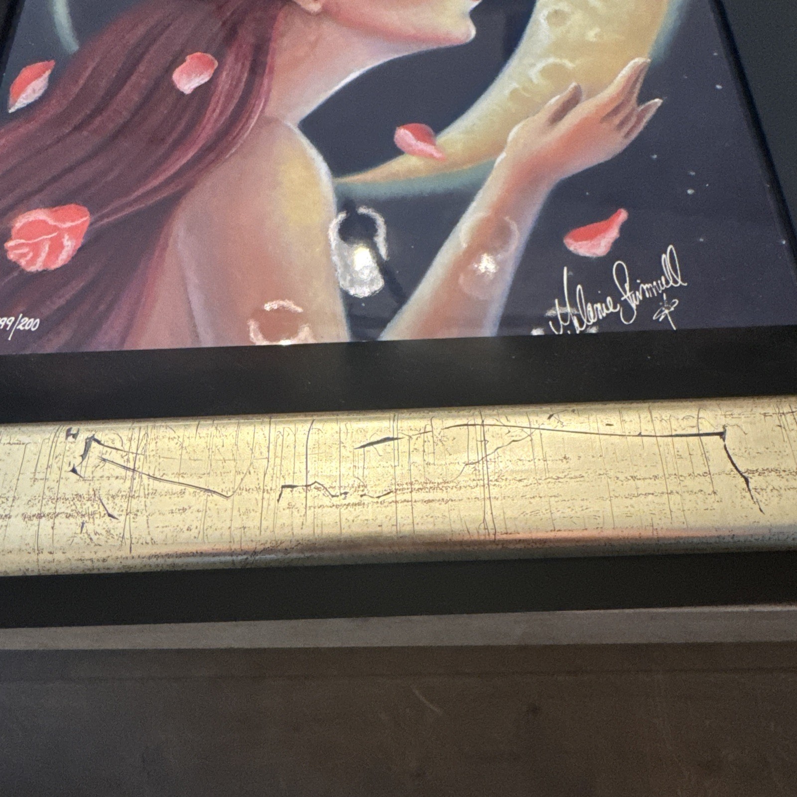 Melanie Stimmell Whispers Dye Sublimation On Wood W/COA Professionaly Framed