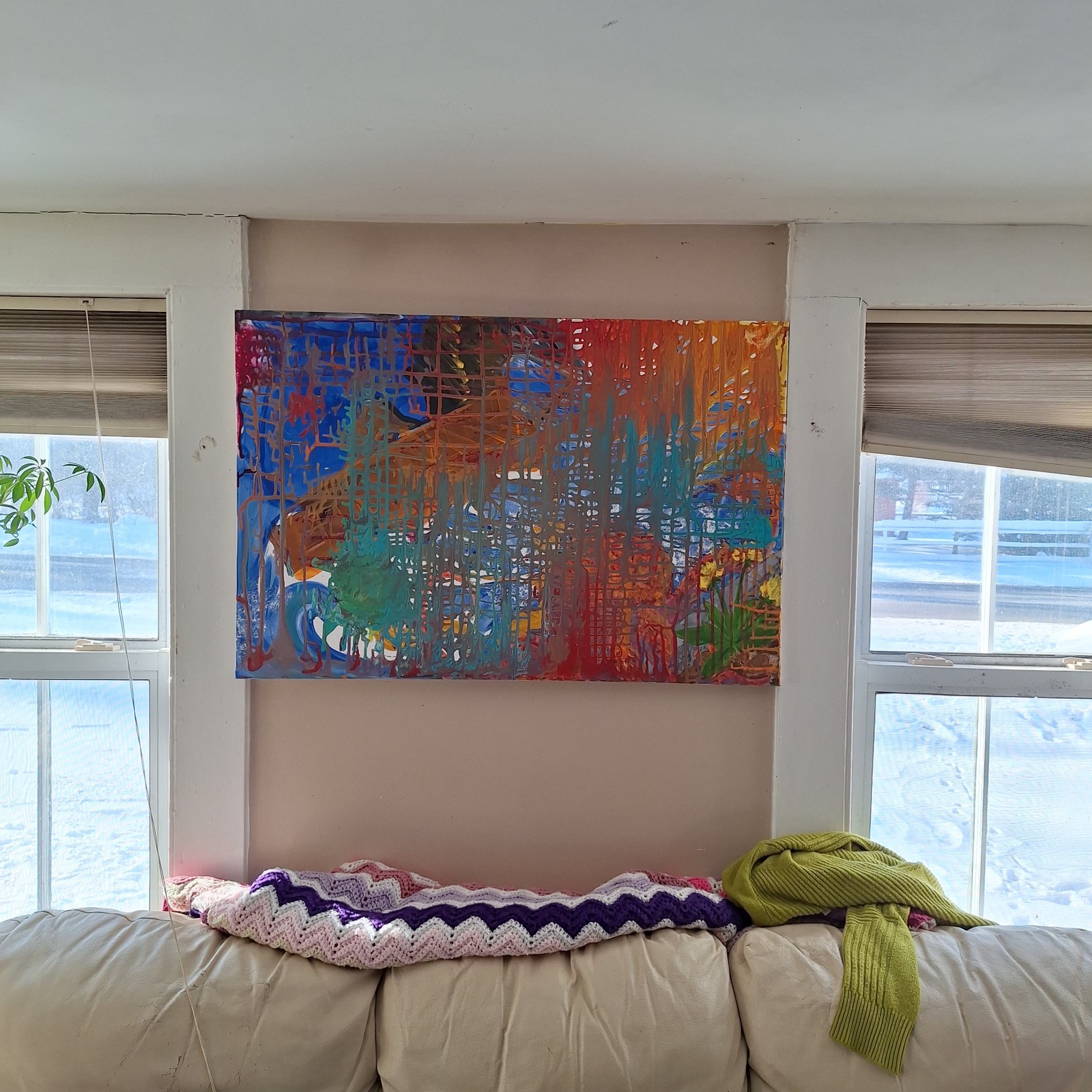 Things Never Go As Planned – Original Acrylic Painting On Canvas By Lin Holbrook